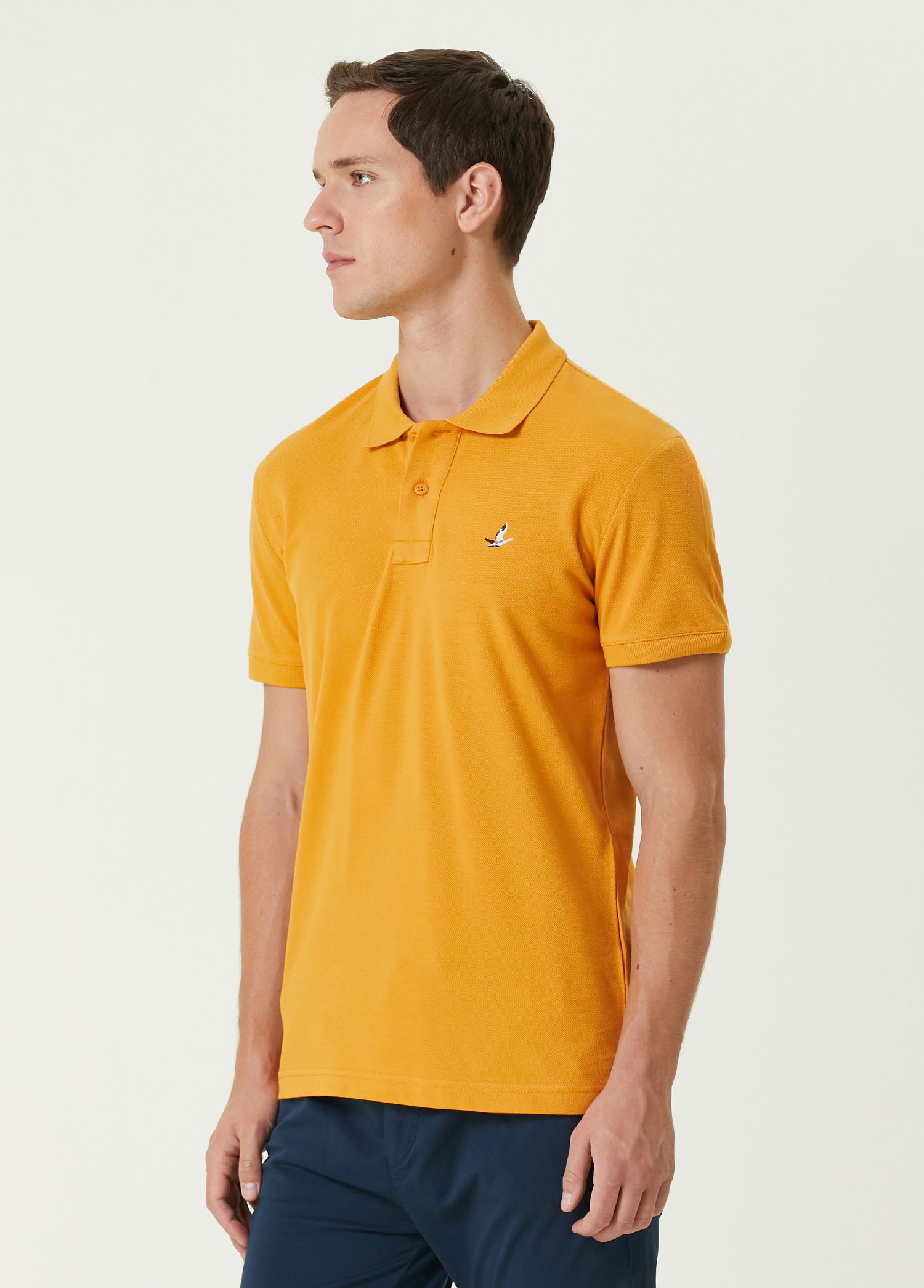 Slim Fit Hardal Polo Yaka T-shirt_3