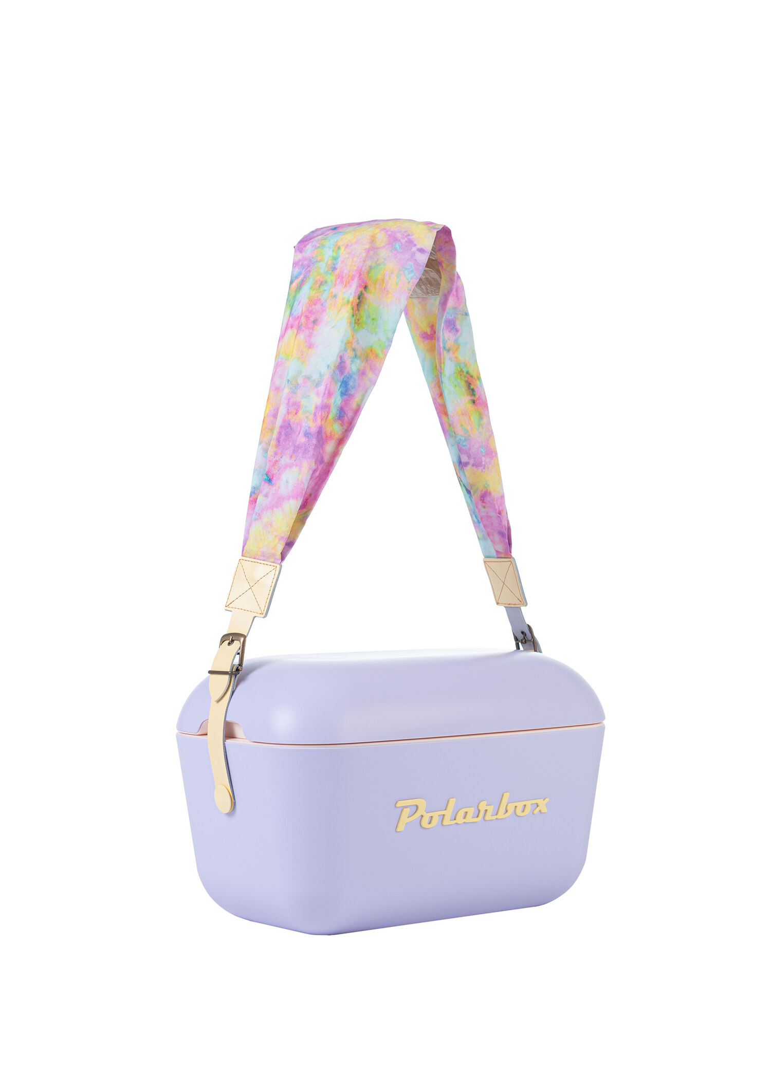 Prinkstyle Tie Dye Yellow Kayışlı Lila Sarı Soğuk ve Sıcak Tutucu Thermo Çanta 12 lt