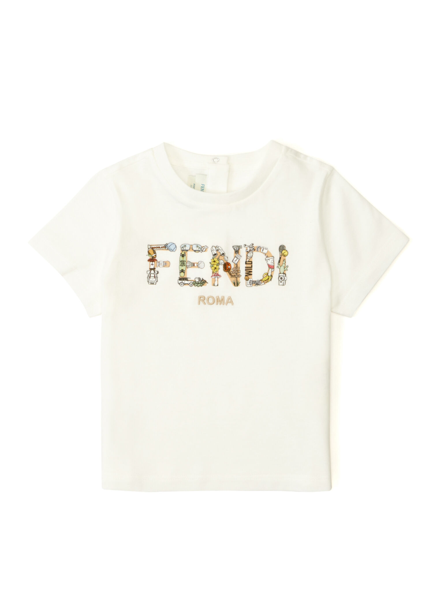 Beyaz Erkek Bebek T-shirt