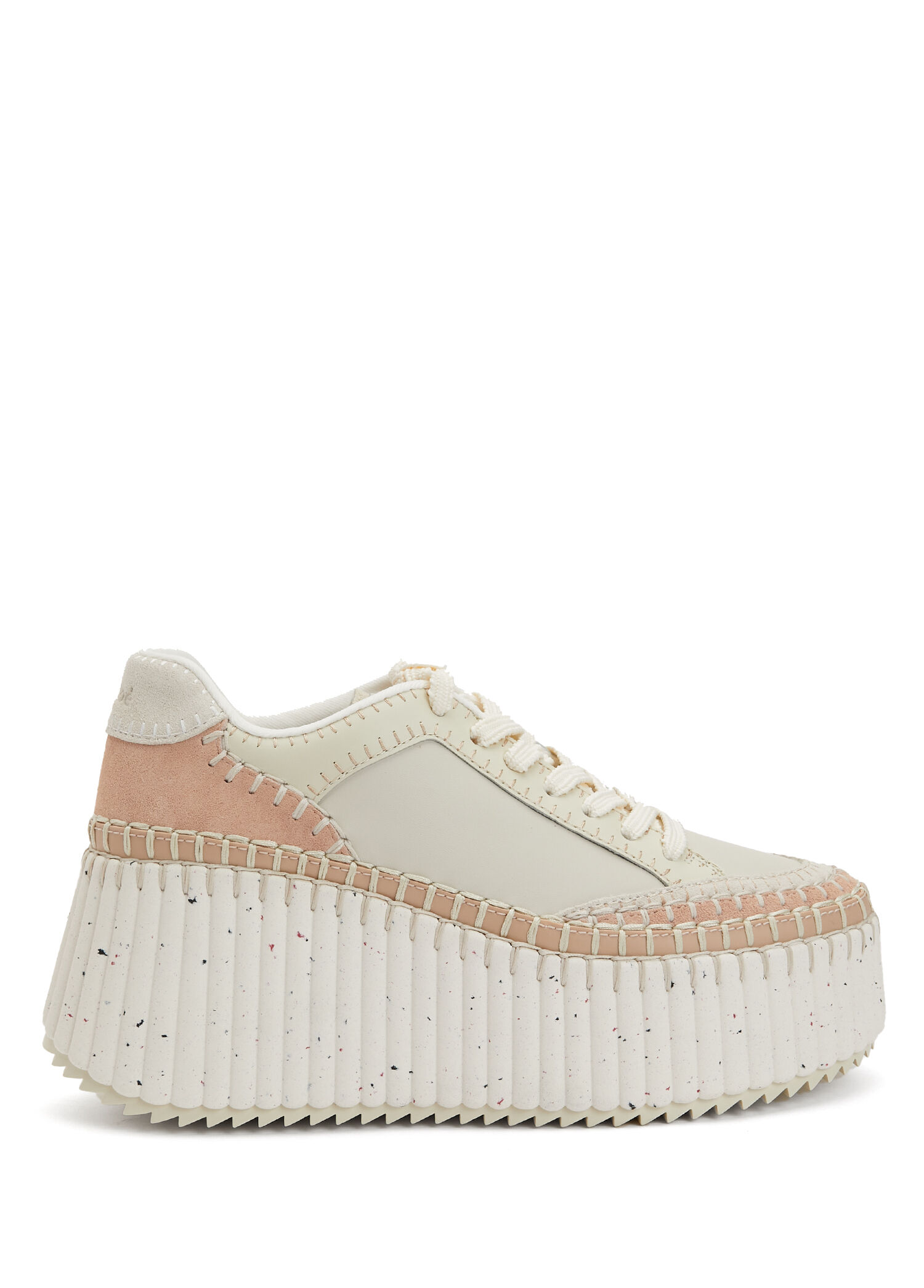 Nama Bej beyaz Kadın Deri Sneaker
