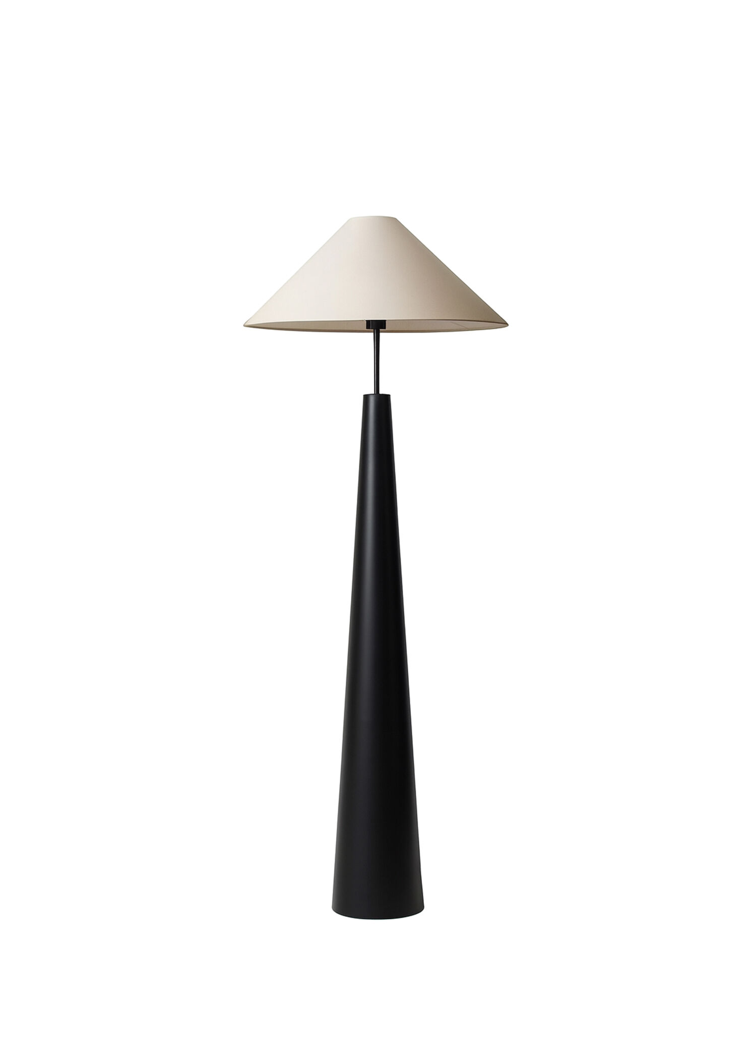 Craft Floor Lamp Siyah Ahşap Lambader