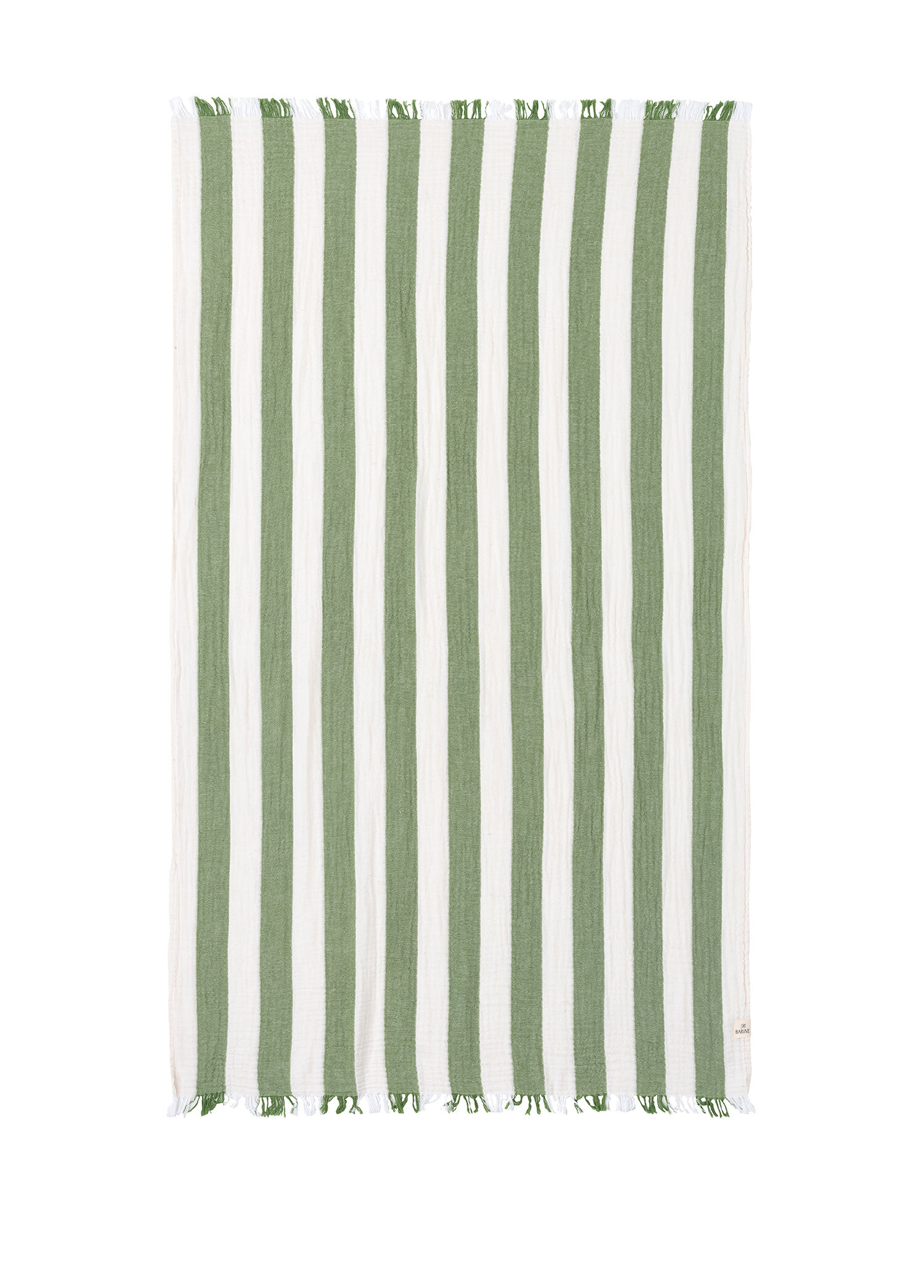 Striped Gauze Yeşil Peştamal