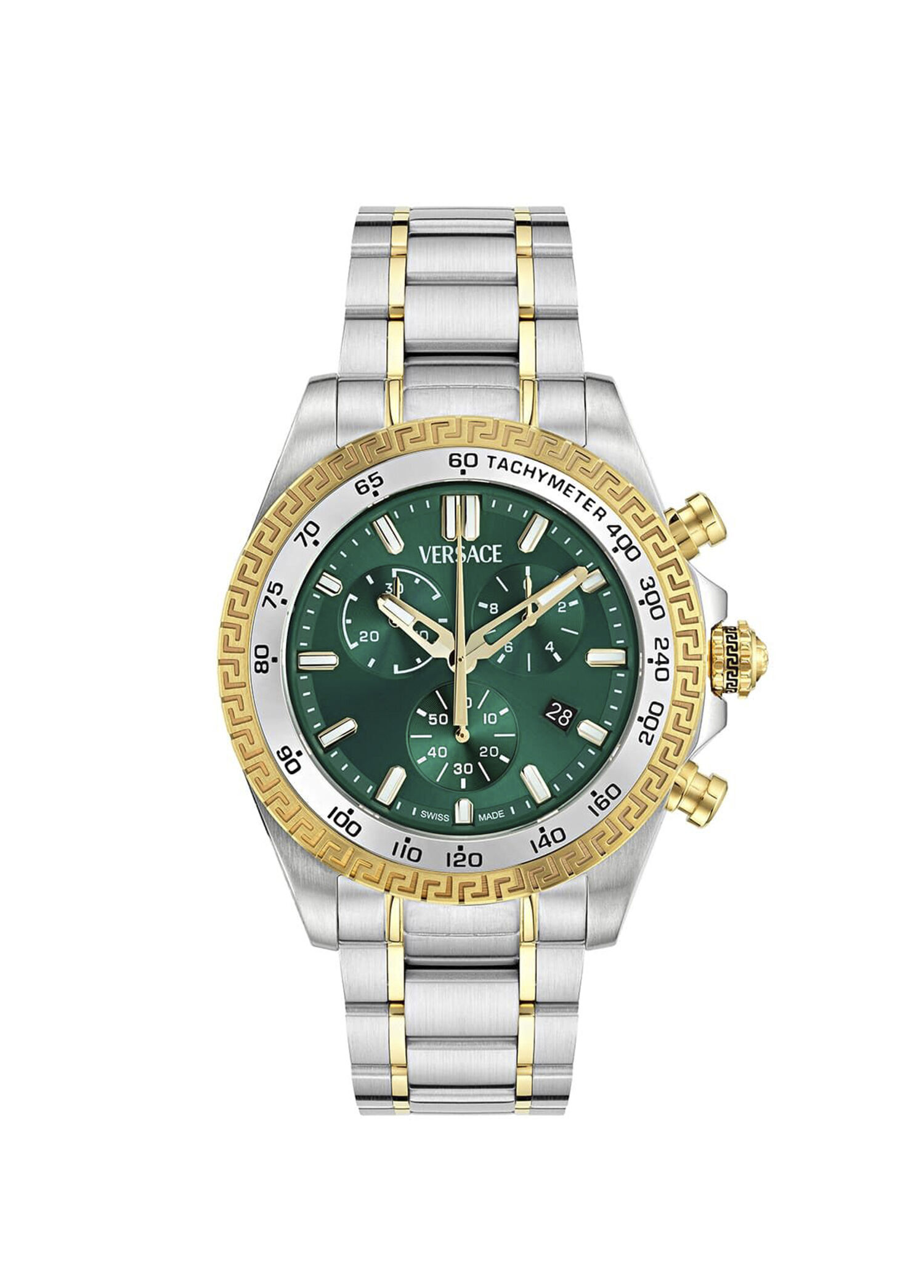 VRSCVE9K01024 Chrono X Altın Rengi Metalik Gri Çelik Erkek Kol Saati