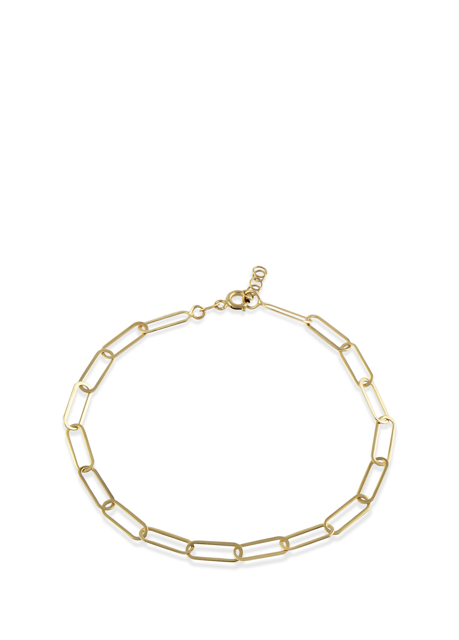 Paperclip 14 Ayar Kadın Altın Bileklik