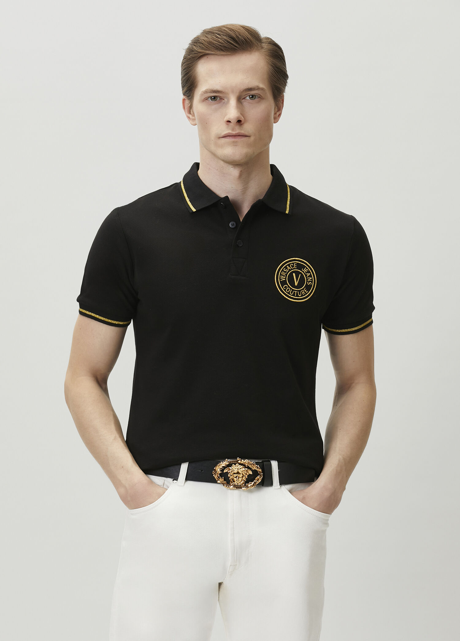 Beyaz Polo Yaka T-shirt