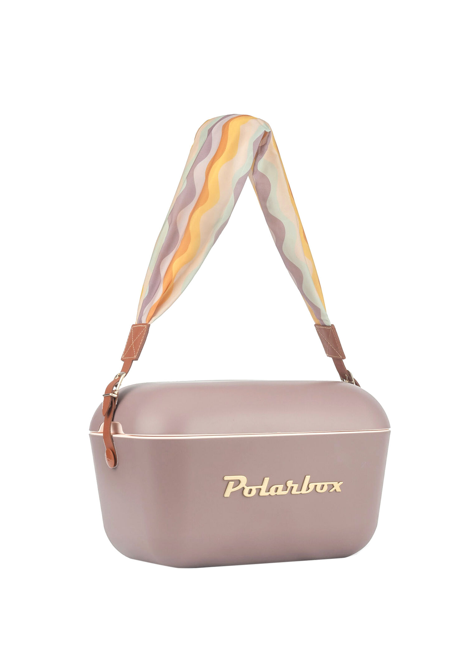 Prinkstyle Ondas Classic Mauve-Gold Pamuk ve Deri Kayışlı Soğuk ve Sıcak Tutucu Thermo Box 12 lt