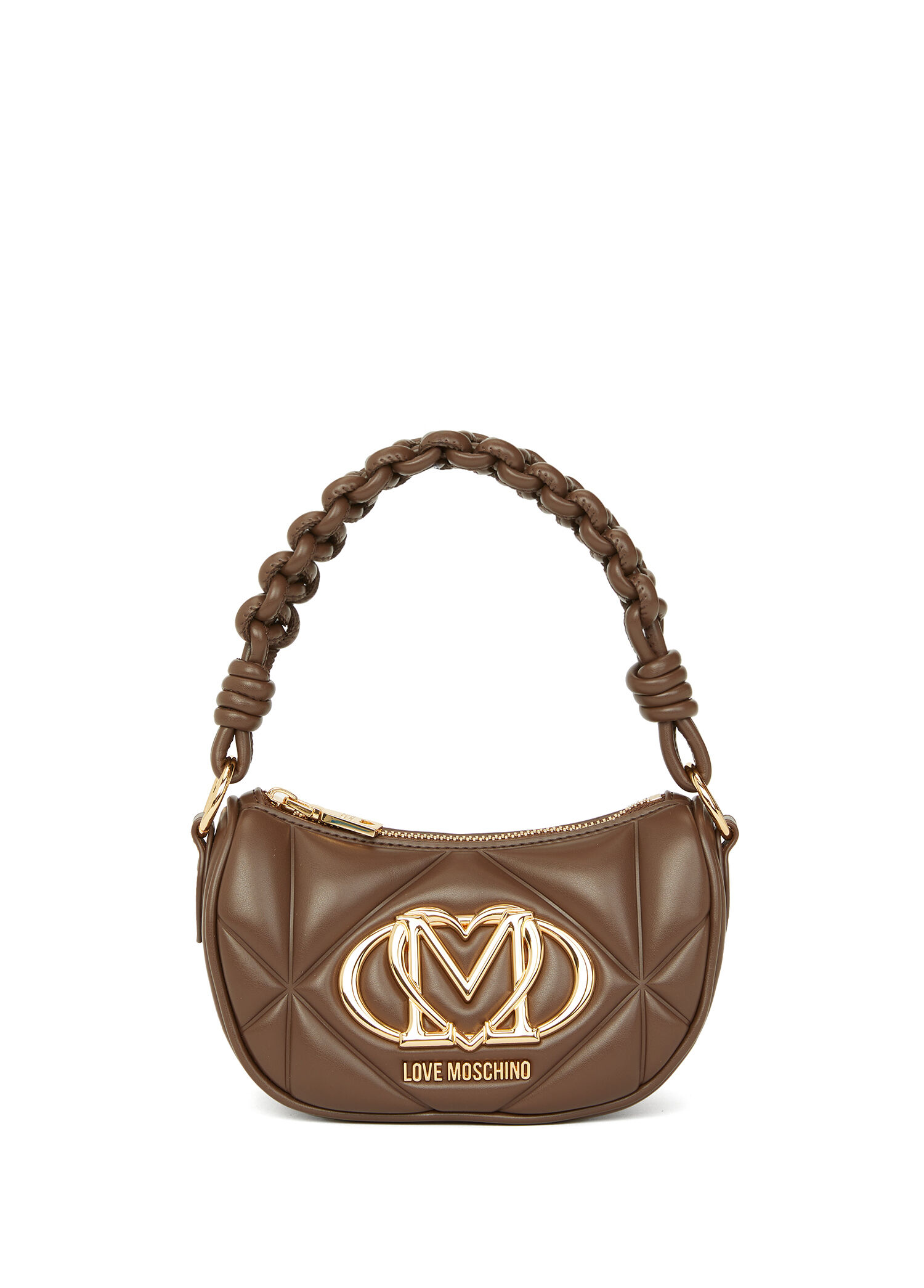 Love Moschino - Kahverengi Kapitoneli Kadın Çapraz Çanta - Kahverengi