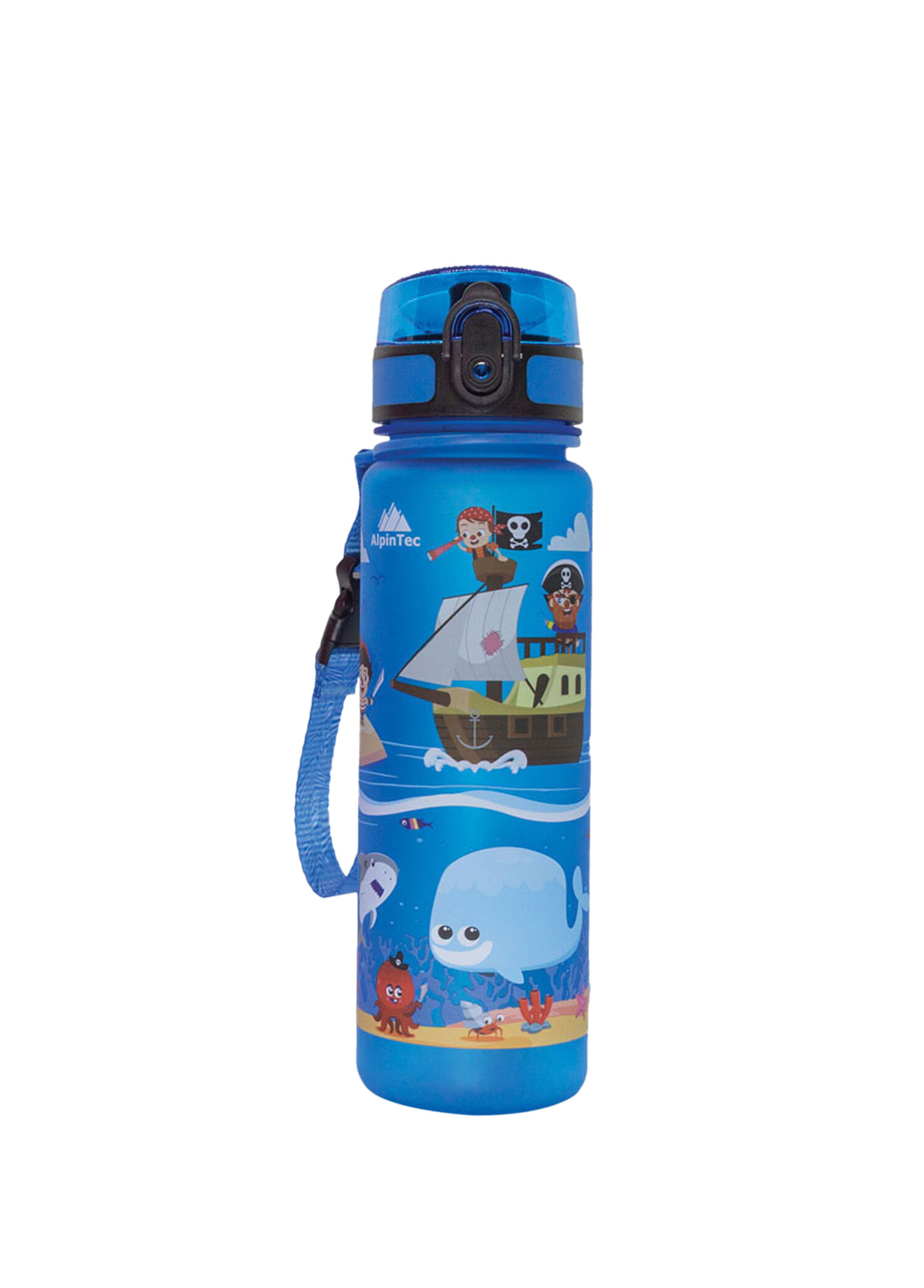 Mavi Korsanlı Tritan Çocuk Suluk & Matara 500 ml