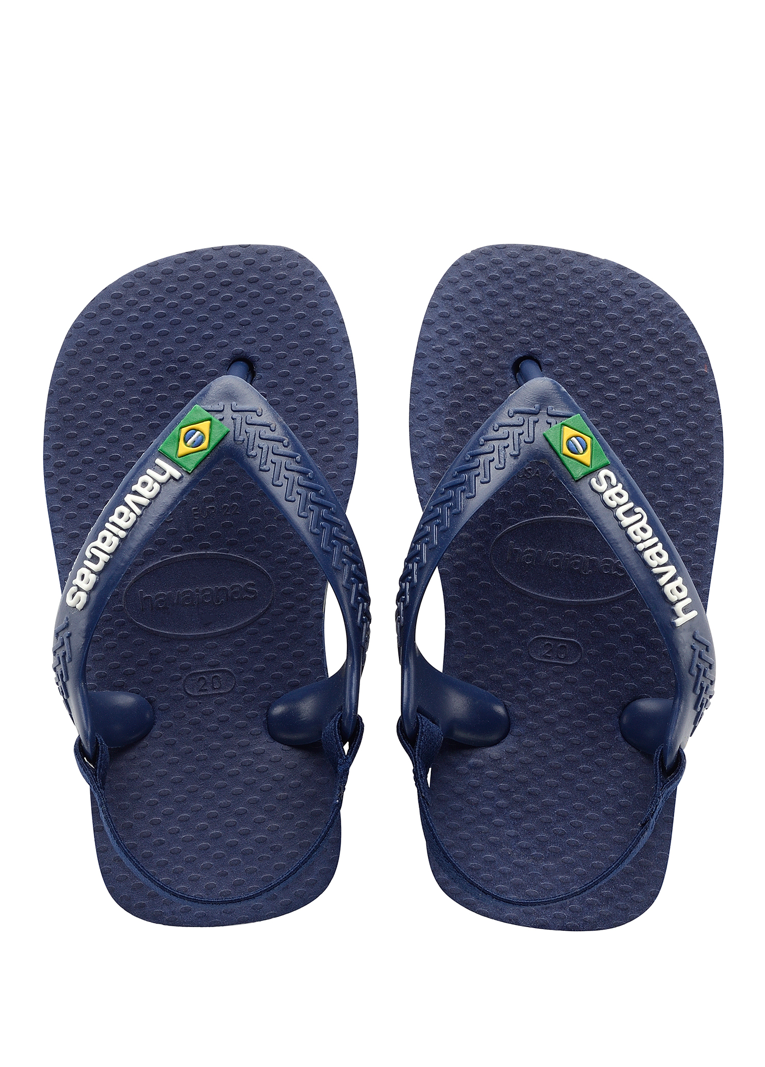 Brasil Logo Lacivert Unisex Bebek Plaj Terliği