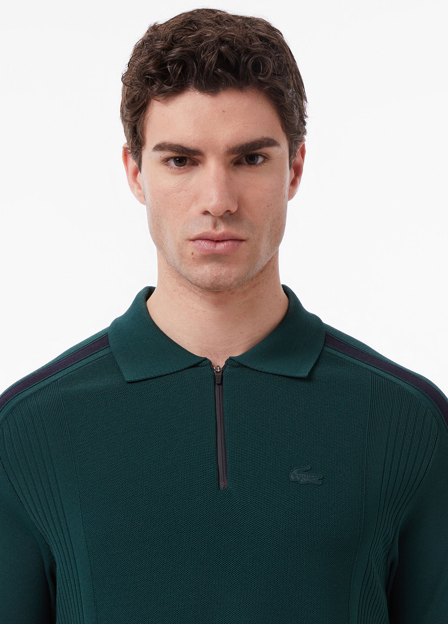 Lacoste Yeşil-YZP Erkek Koyu Yeşil Classic Fit Polo Yaka Kısa