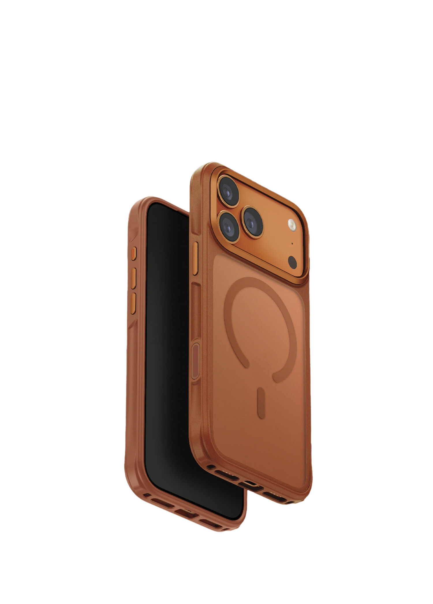 Veren Apple iPhone 17 Pro Max Turuncu MagSafe Uyumlu Telefon Kılıfı
