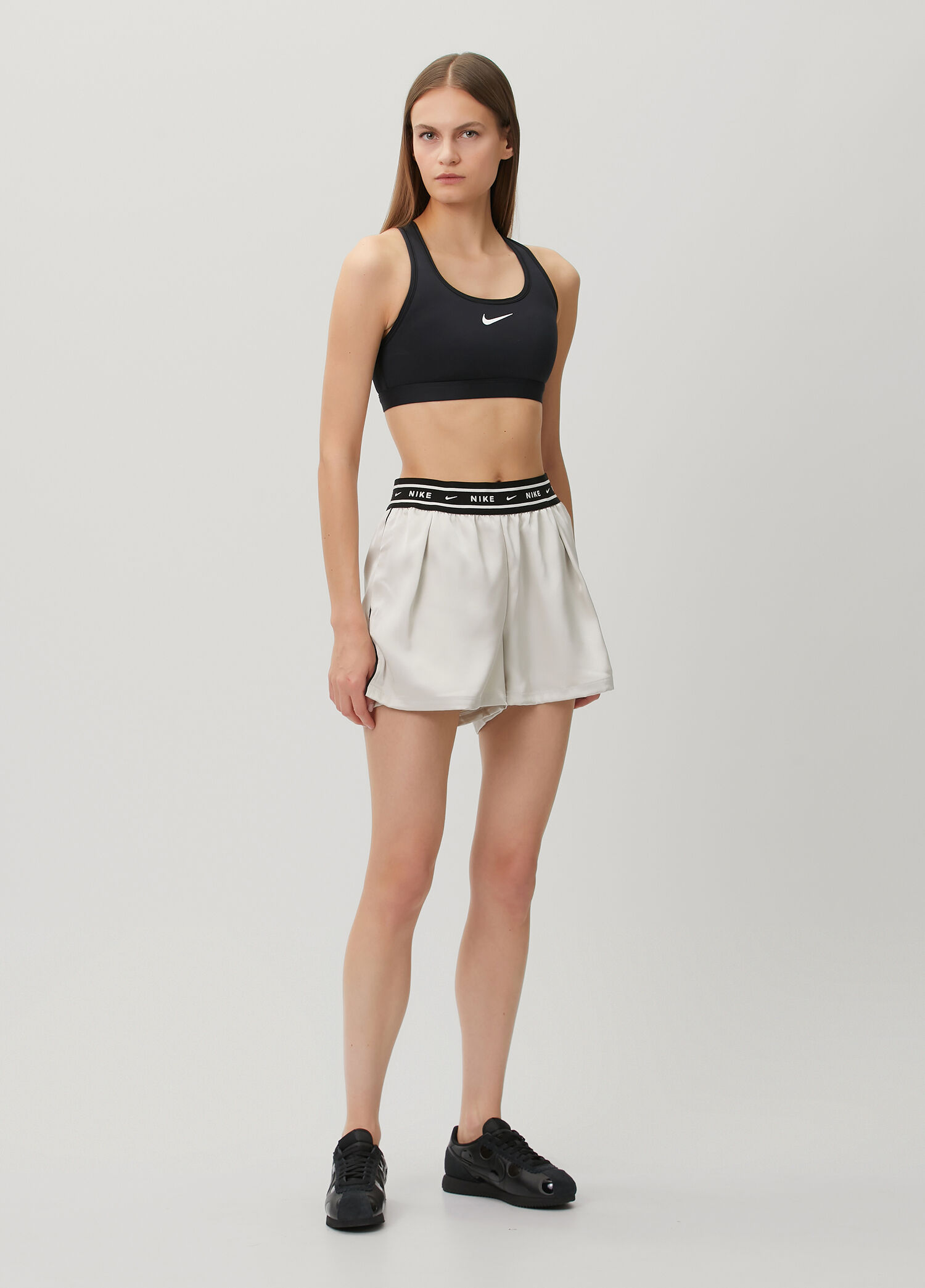 Offline Grey Satin Shorts