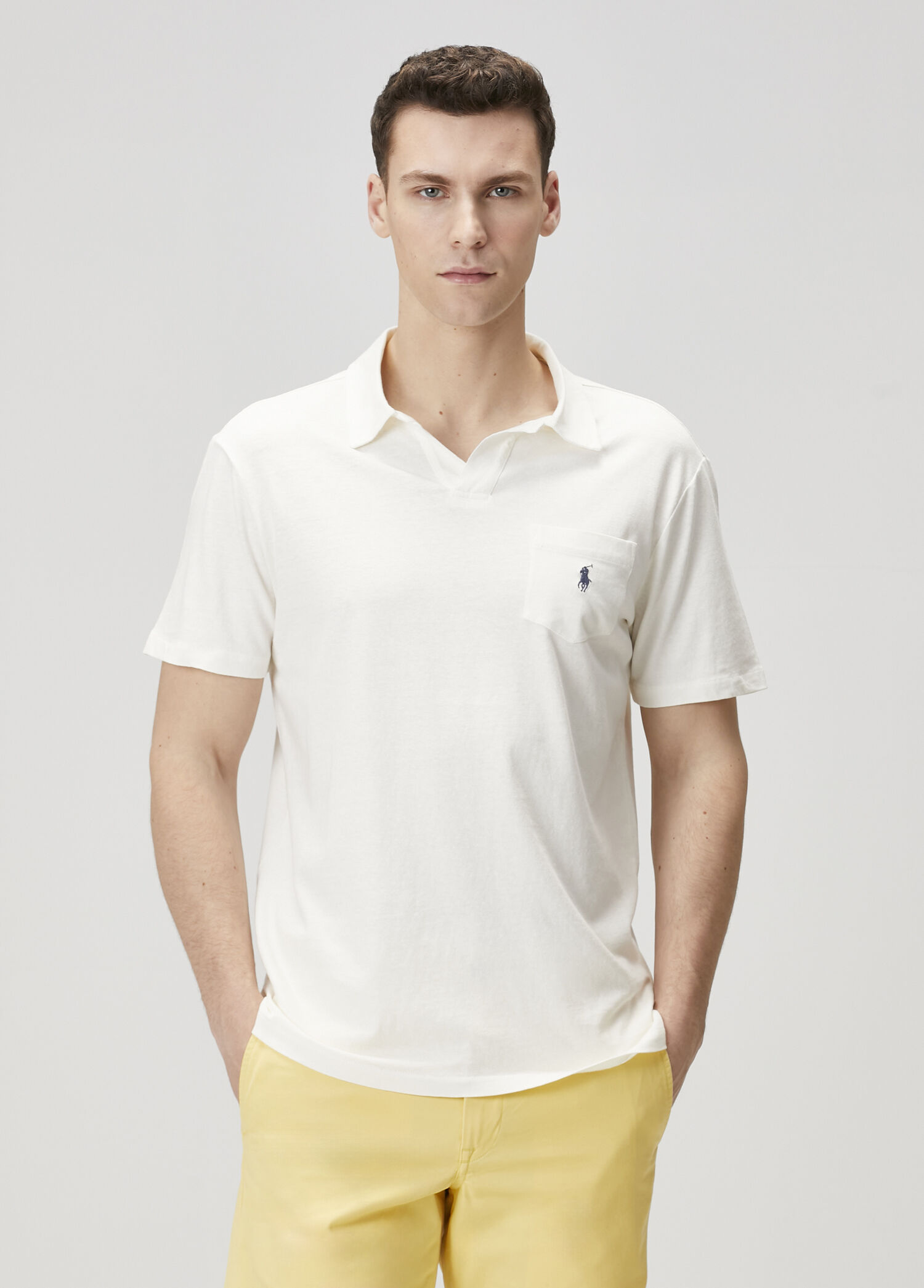 Polo Ralph Lauren - Ekru Polo Yaka T-shirt - Ekru