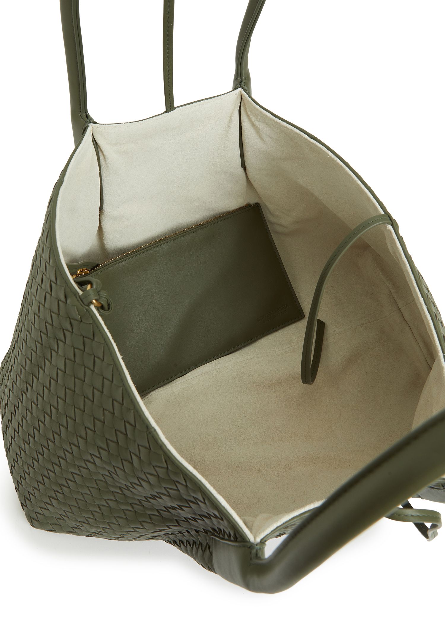 Bottega Veneta - Pinacoteca Green Women's Leather Shopping Bag