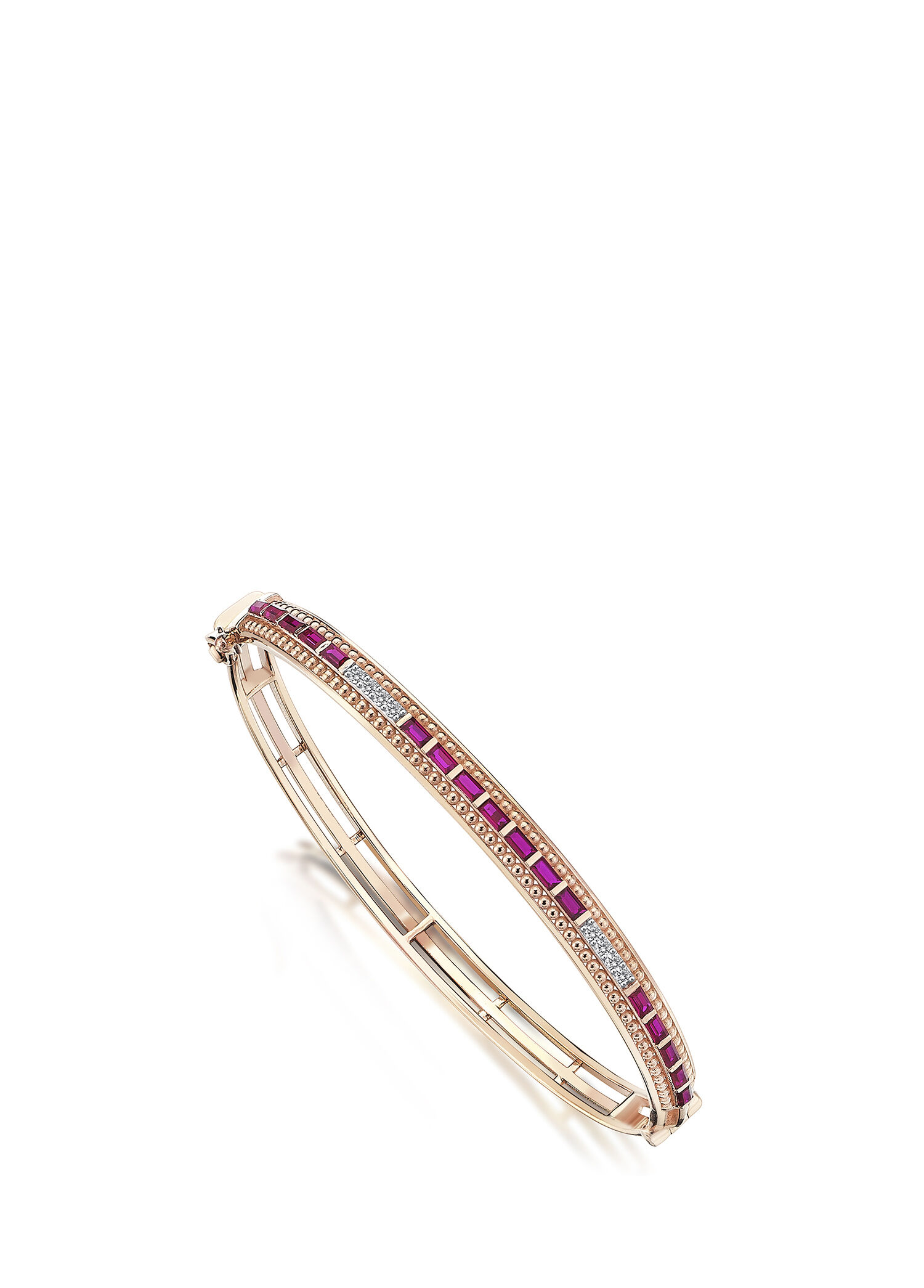 Mon Cher Berry 14 Ayar Rose Gold Kadın Pırlanta Bileklik