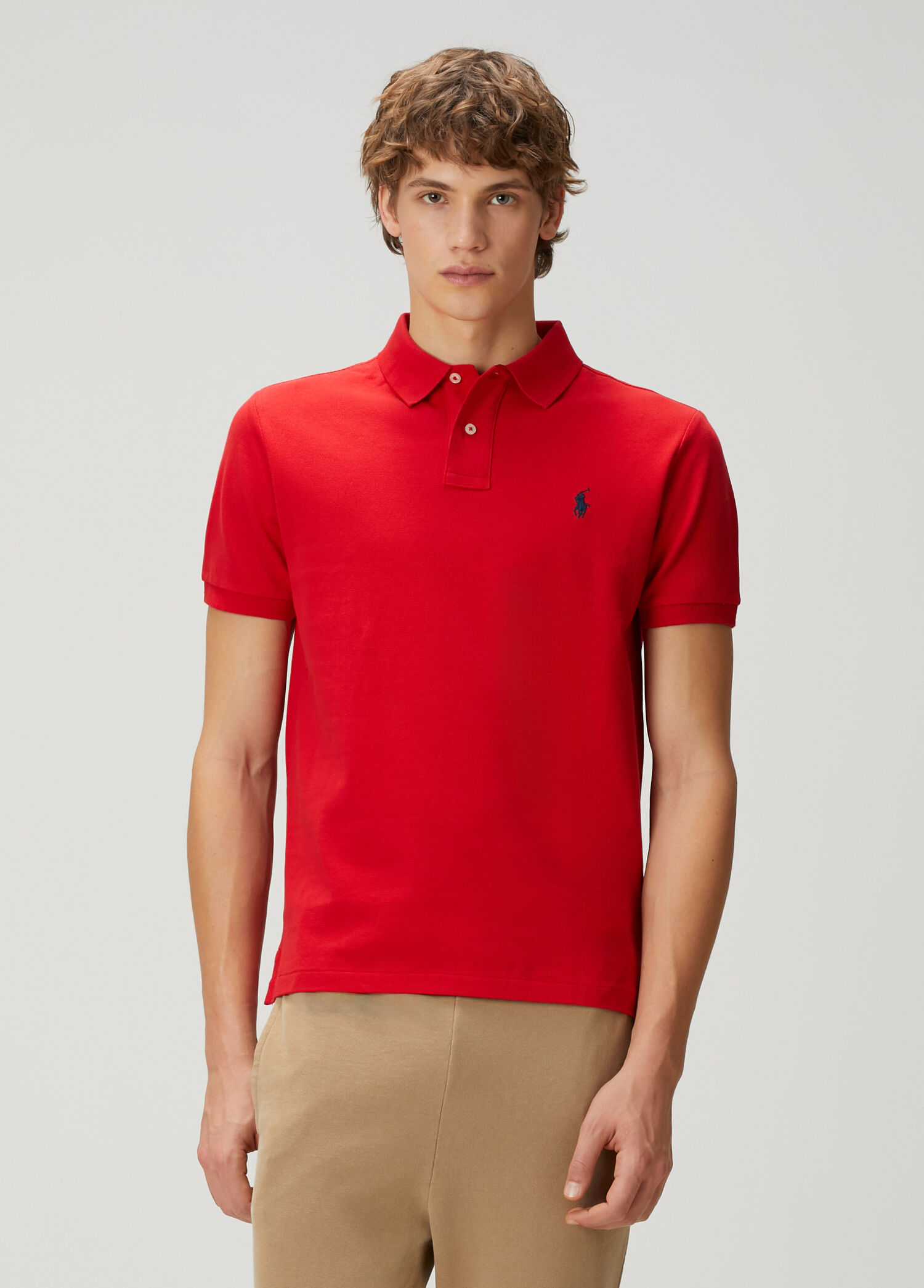 Ralph Lauren MILAN ポロシャツ レッド 美品』ラルフローレン ポロシャツ ミラン ビックポニー レディースL