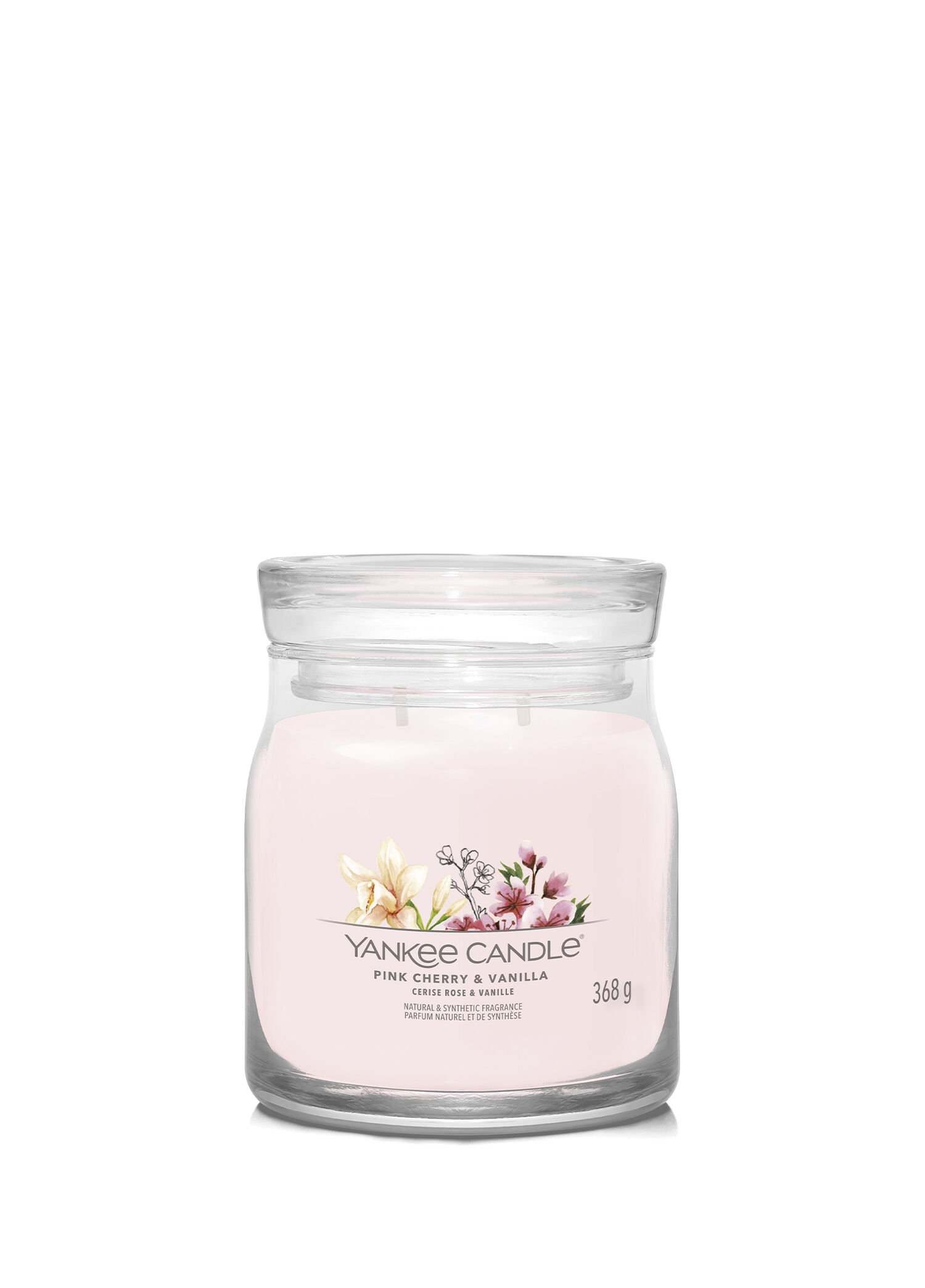 Pink Cherry and Vanilla Pembe Meyve Kokulu Mum 368 g