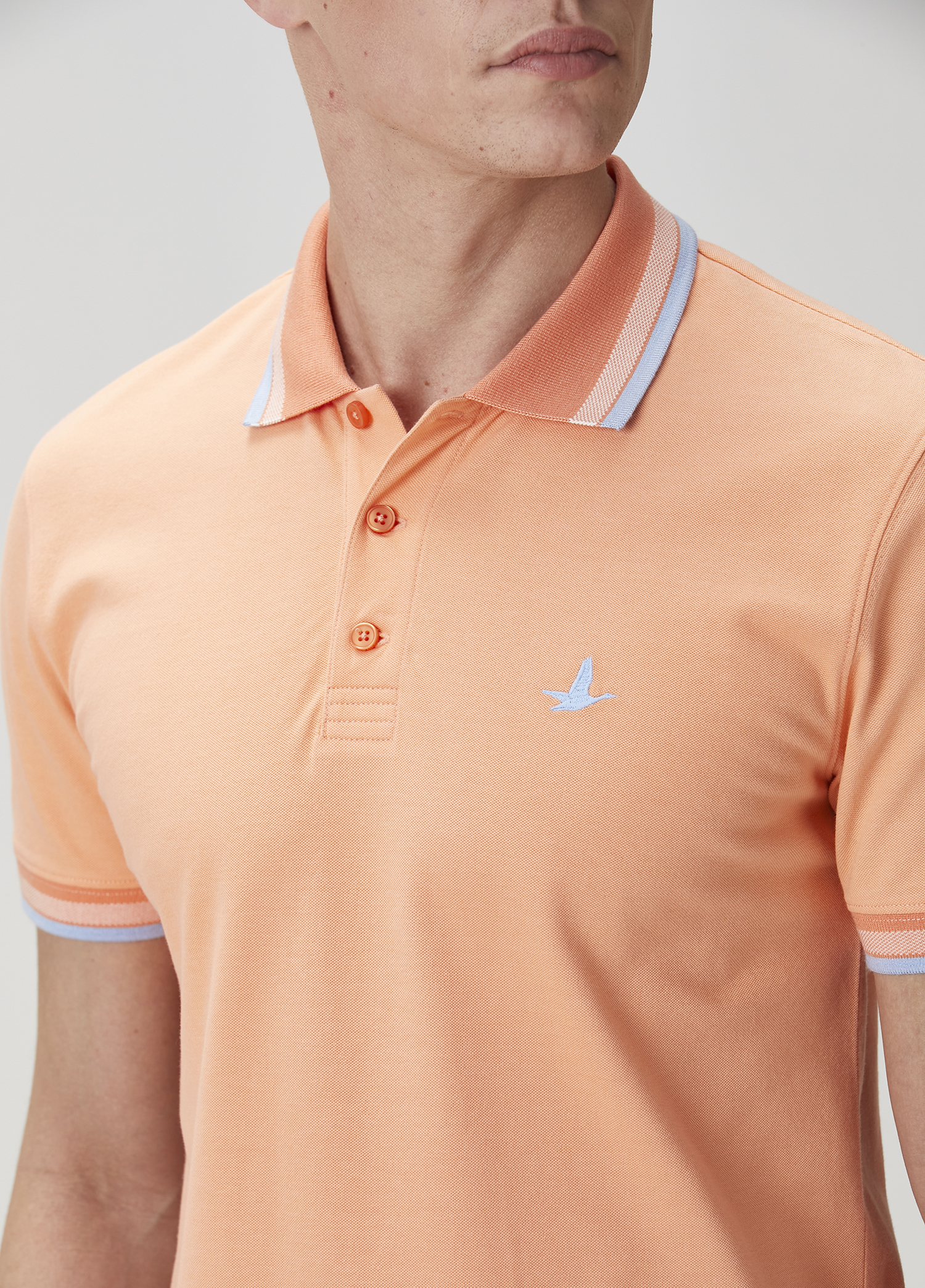 Comfort Fit Kayısı Polo T-shirt_5