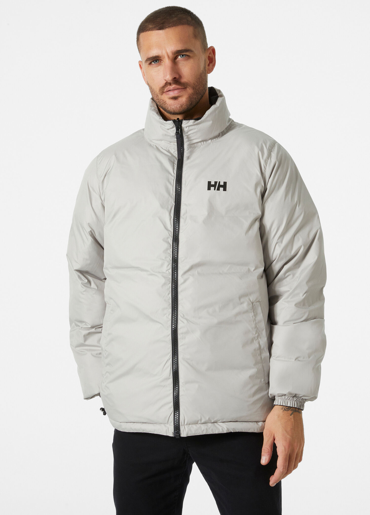 Helly Hansen BLACK Erkek Yu 23 Reversible Puffer Black Erkek Mont
