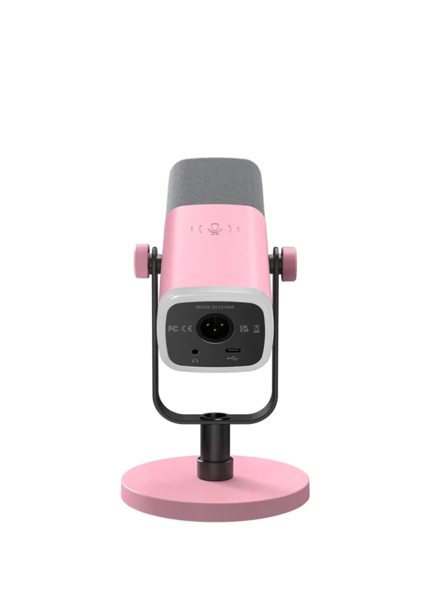 Fifine - AM8 USB/XLR Dinamik RGB Pembe Stüdyo Mikrofonu - Pembe