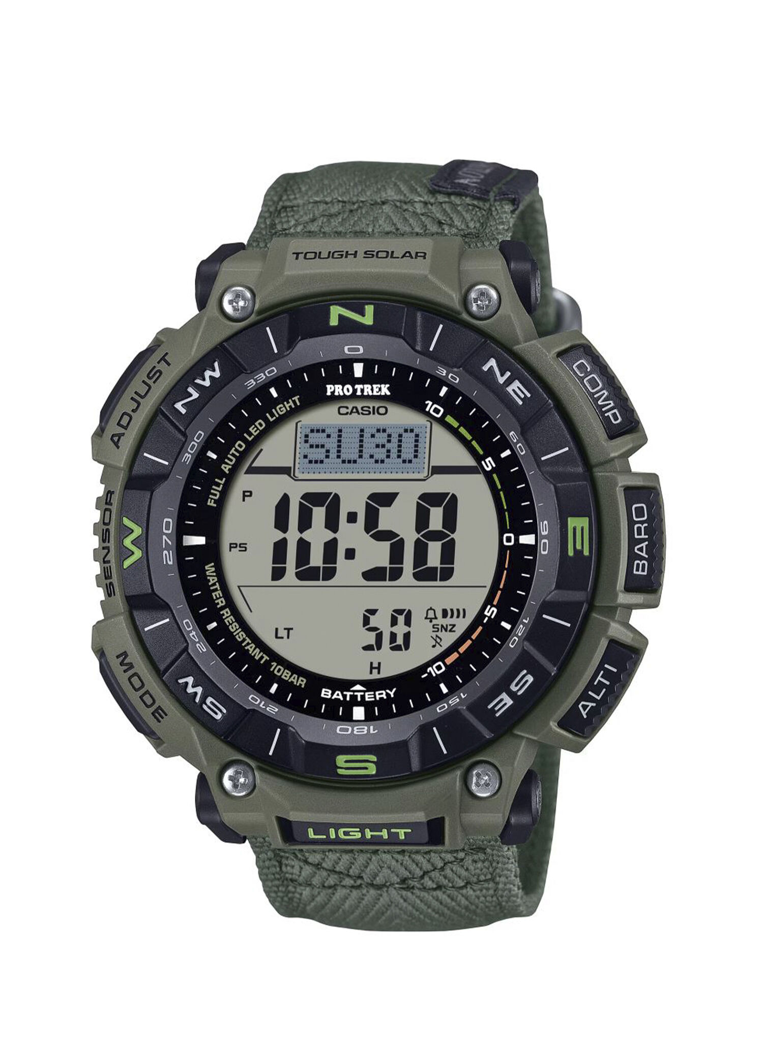 Pro Trek PRG-340B-3DR Yeşil Erkek Kol Saati