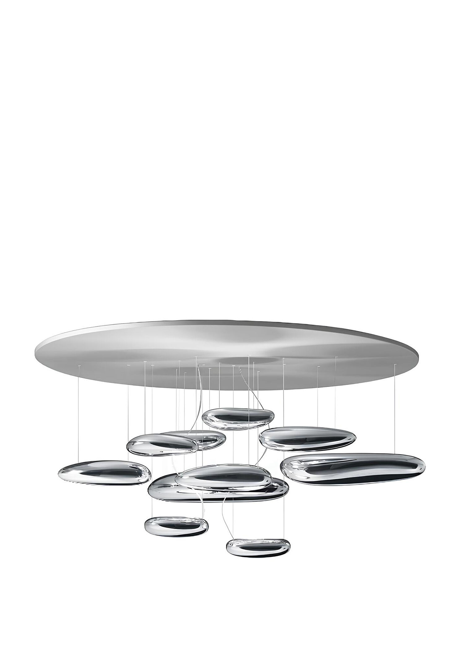 Mercury Krom Renkli Led Tavan Aydınlatması