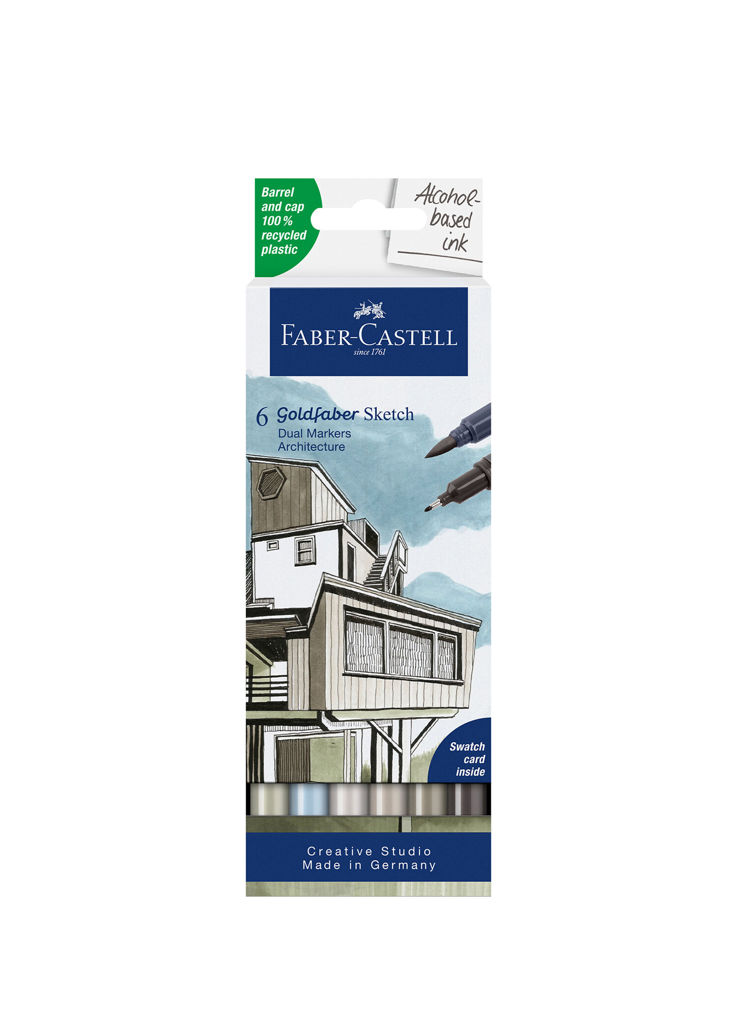 Goldfaber Sketch Architect Mimari Projeler İçin Marker Kalem Seti