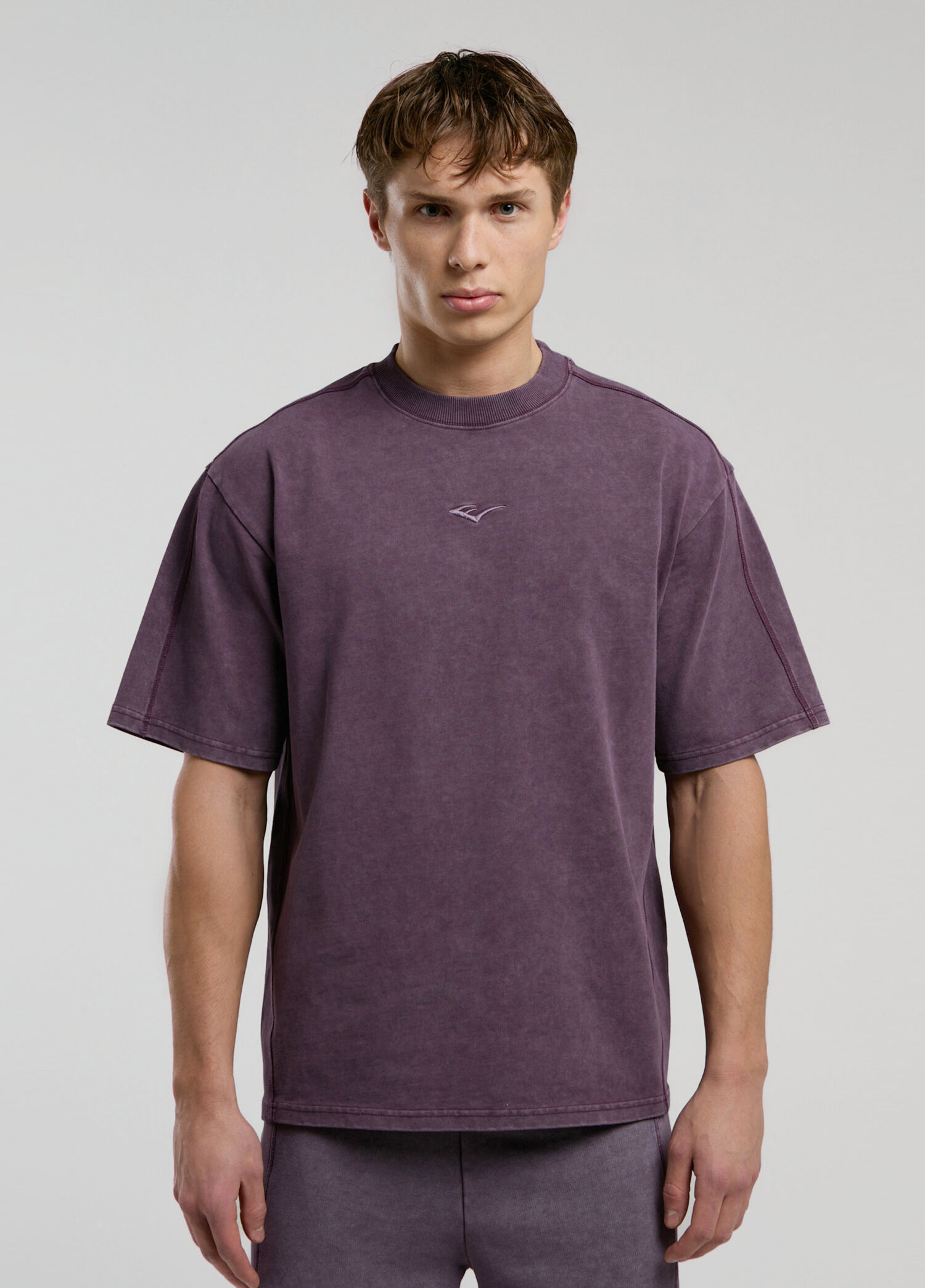Bronx 1910 Mor Oversize Kısa Kollu Erkek T-shirt