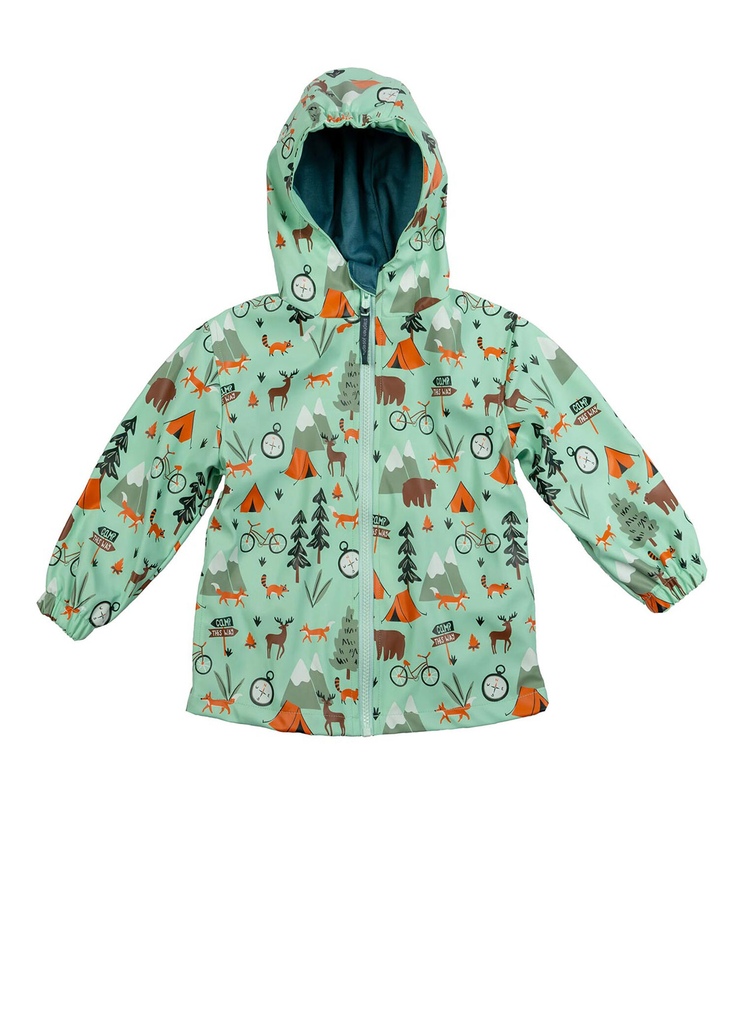 Renkli Desenli Erkek Çocuk Outdoor Yağmurluk