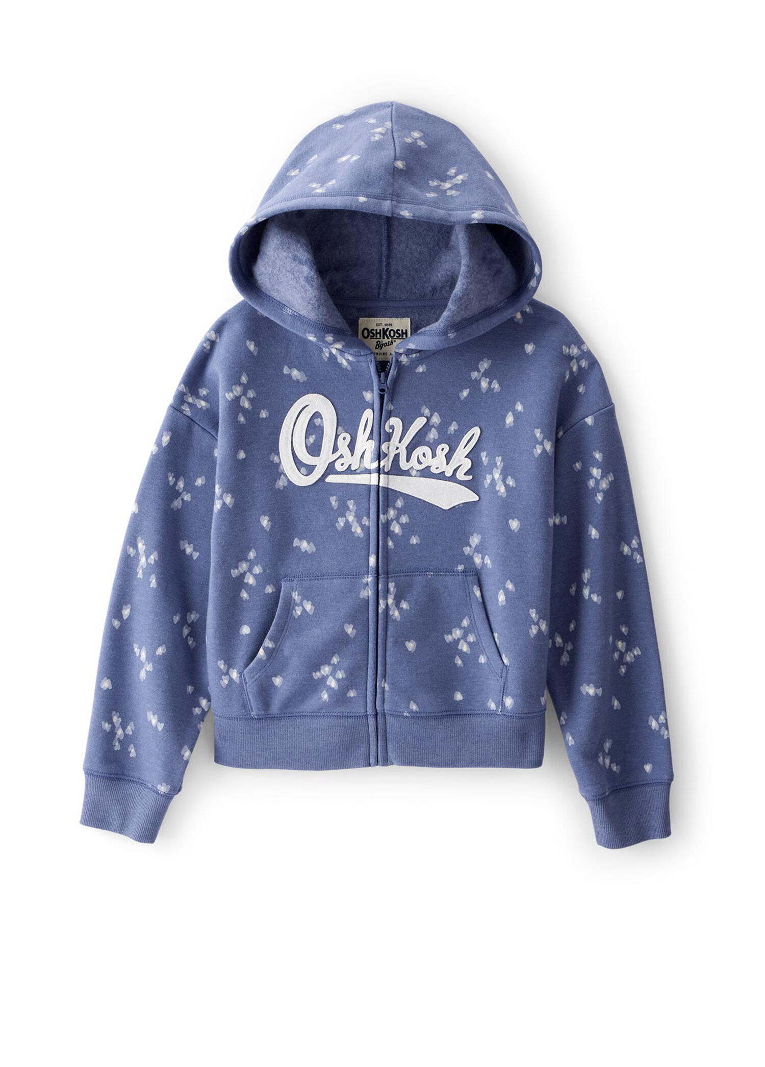 Lacivert Kapüşonlu Kız Çocuk Sweatshirt