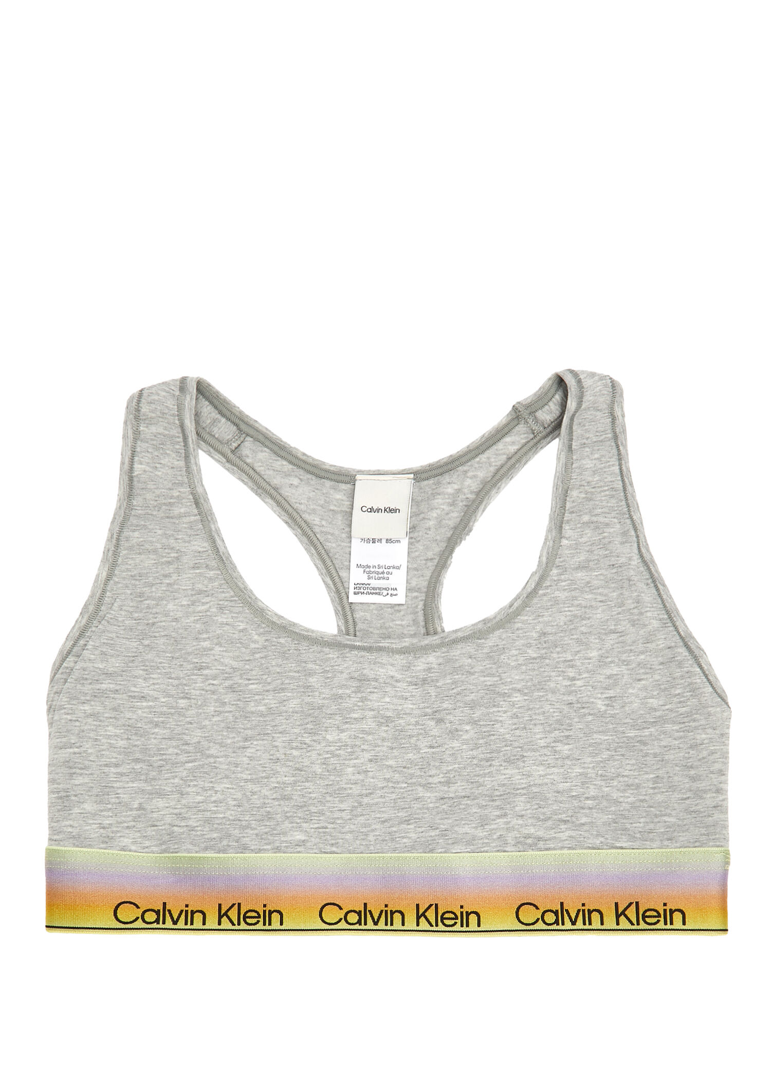 Unlined Gri Spor Sütyen
