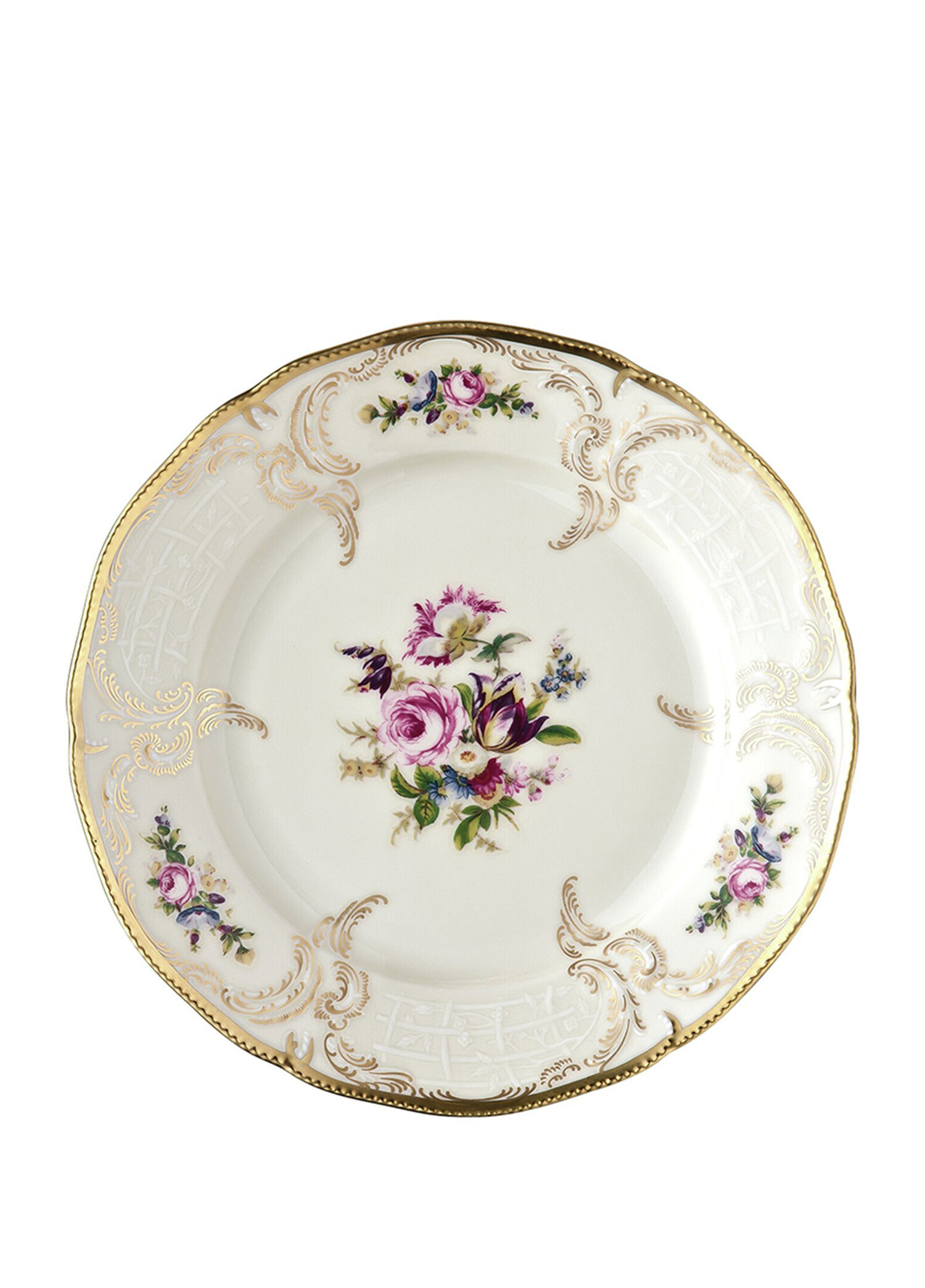 Sanssouci Elfenbein Diplomat Desenli Porselen Ekmek Tabağı 19 cm