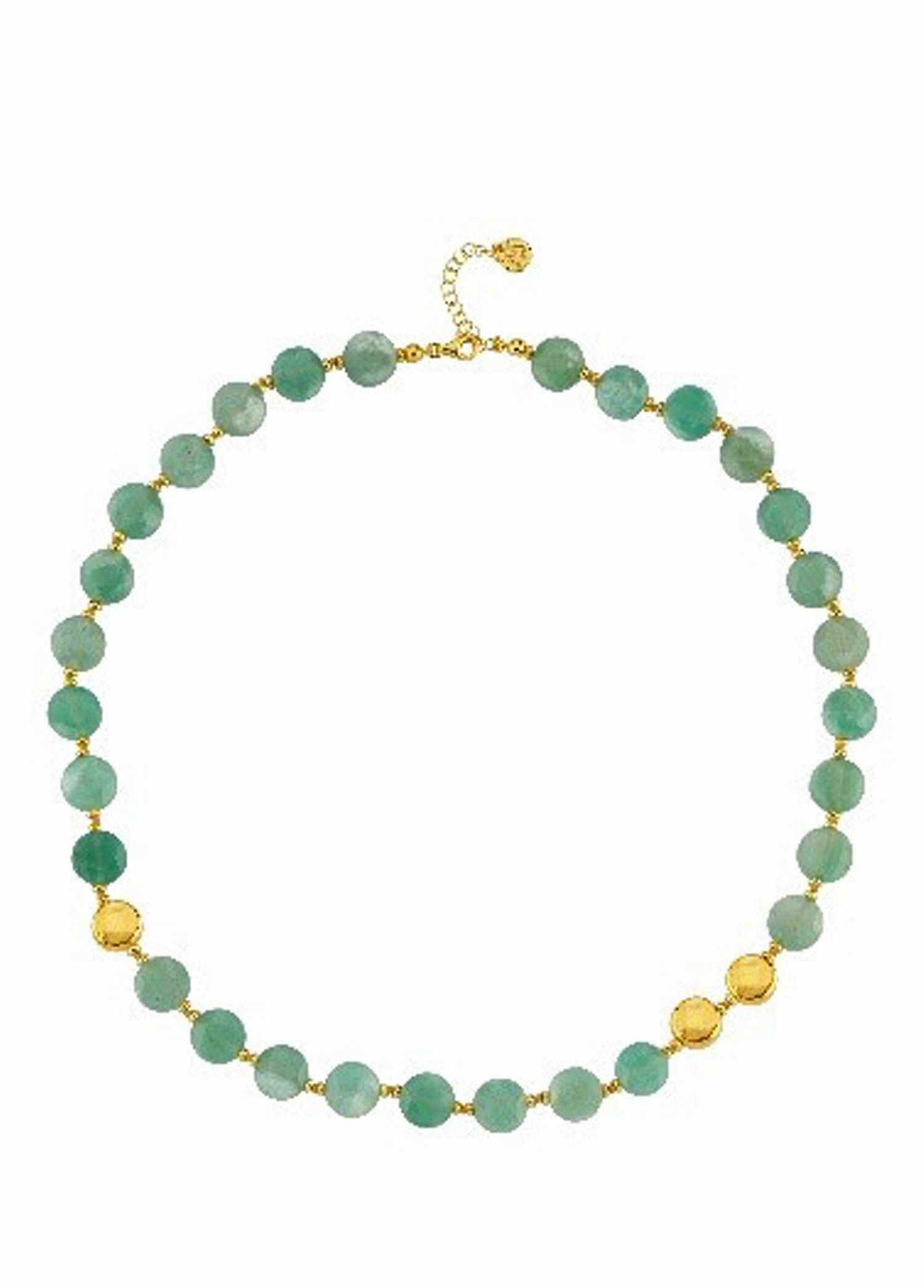 Aventurine Kadın Altın Kaplama Kolye