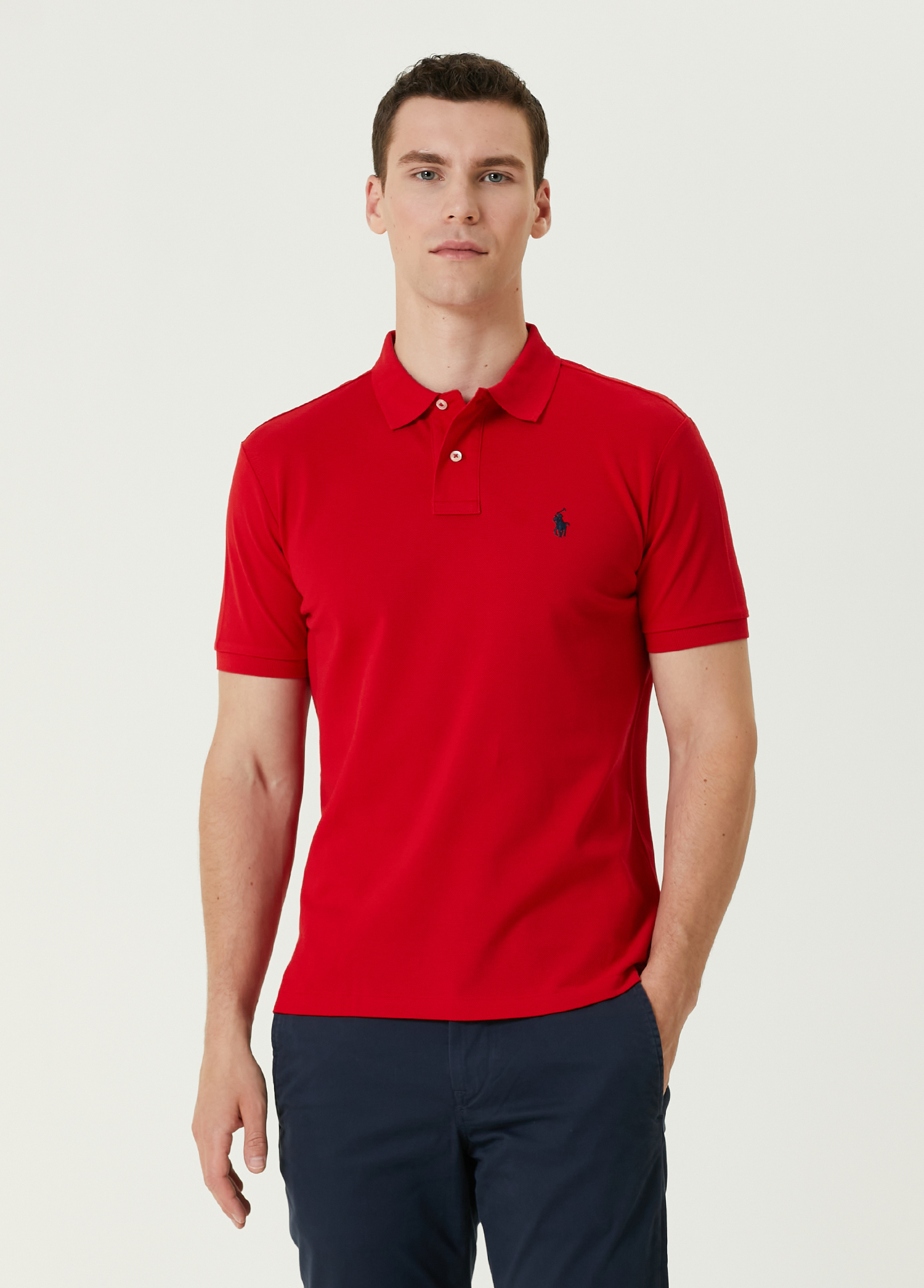 Kırmızı Polo Yaka T-shirt