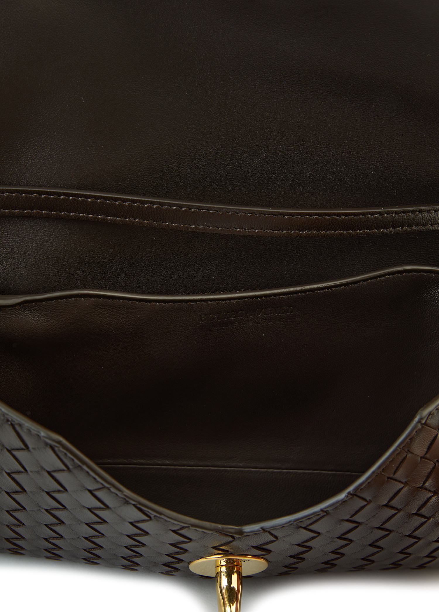 Bottega Veneta Koyu Kahverengi Kadın Knot Lock Koyu Kahverengi