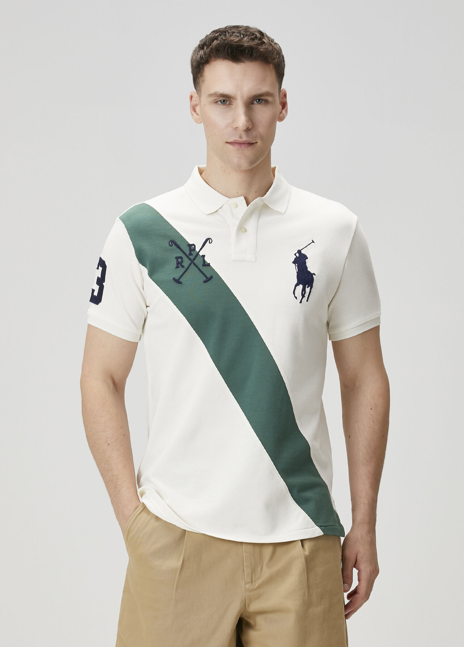 Naturel Polo Yaka T-shirt