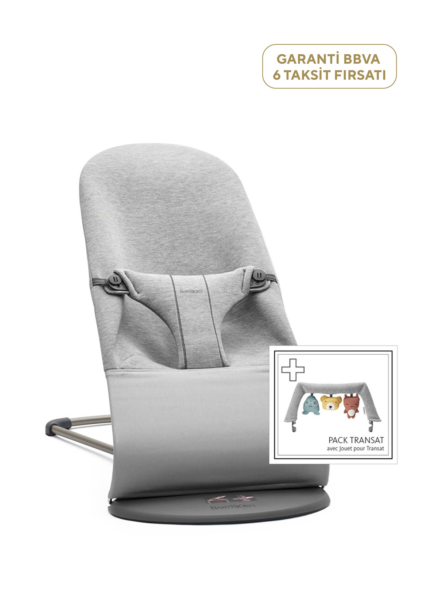 Bliss Soft Light Grey Oyuncaklı 3 Kademeli 3,5 – 13 kg Ana Kucağı