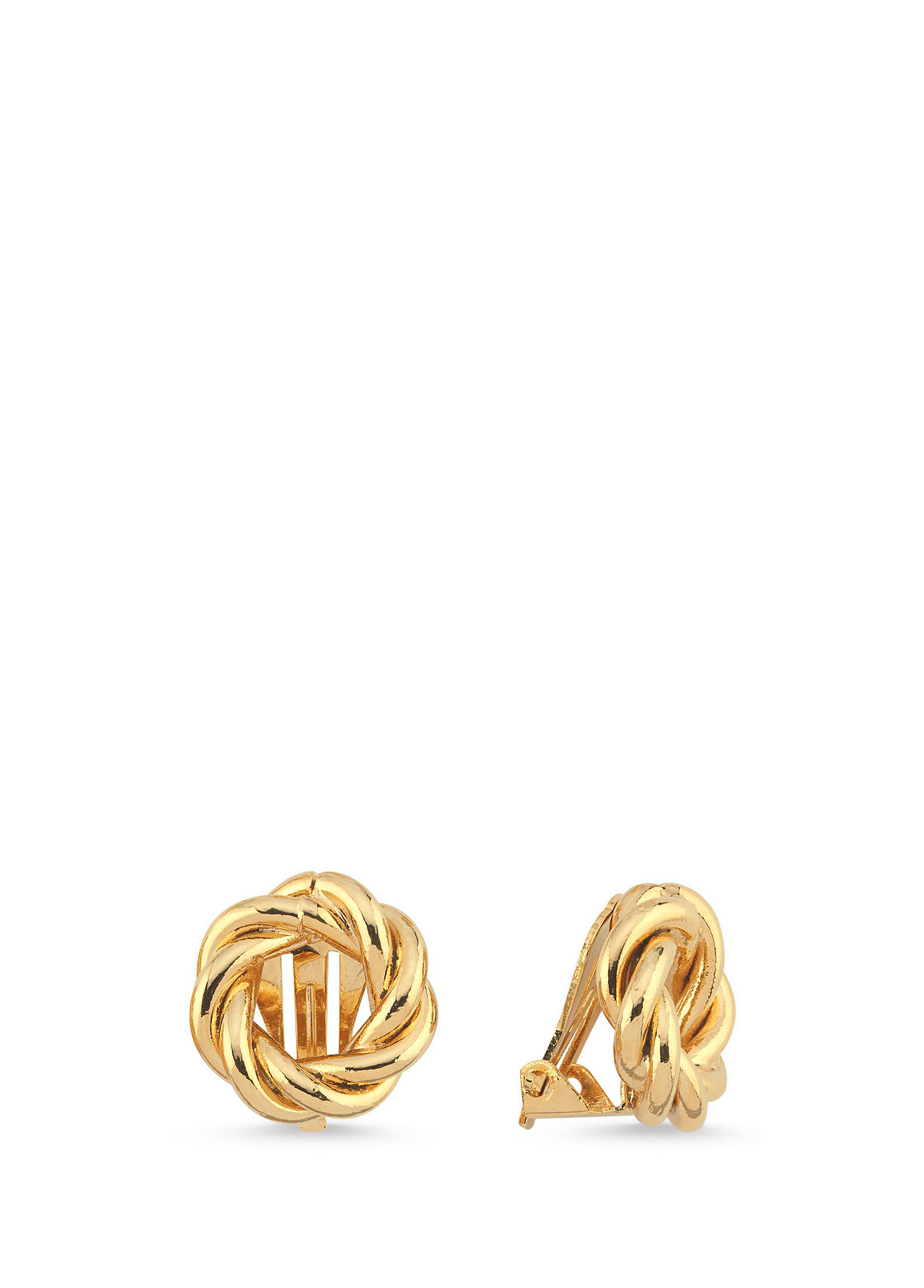 Petite Twist Women's Gold Plated Earrings