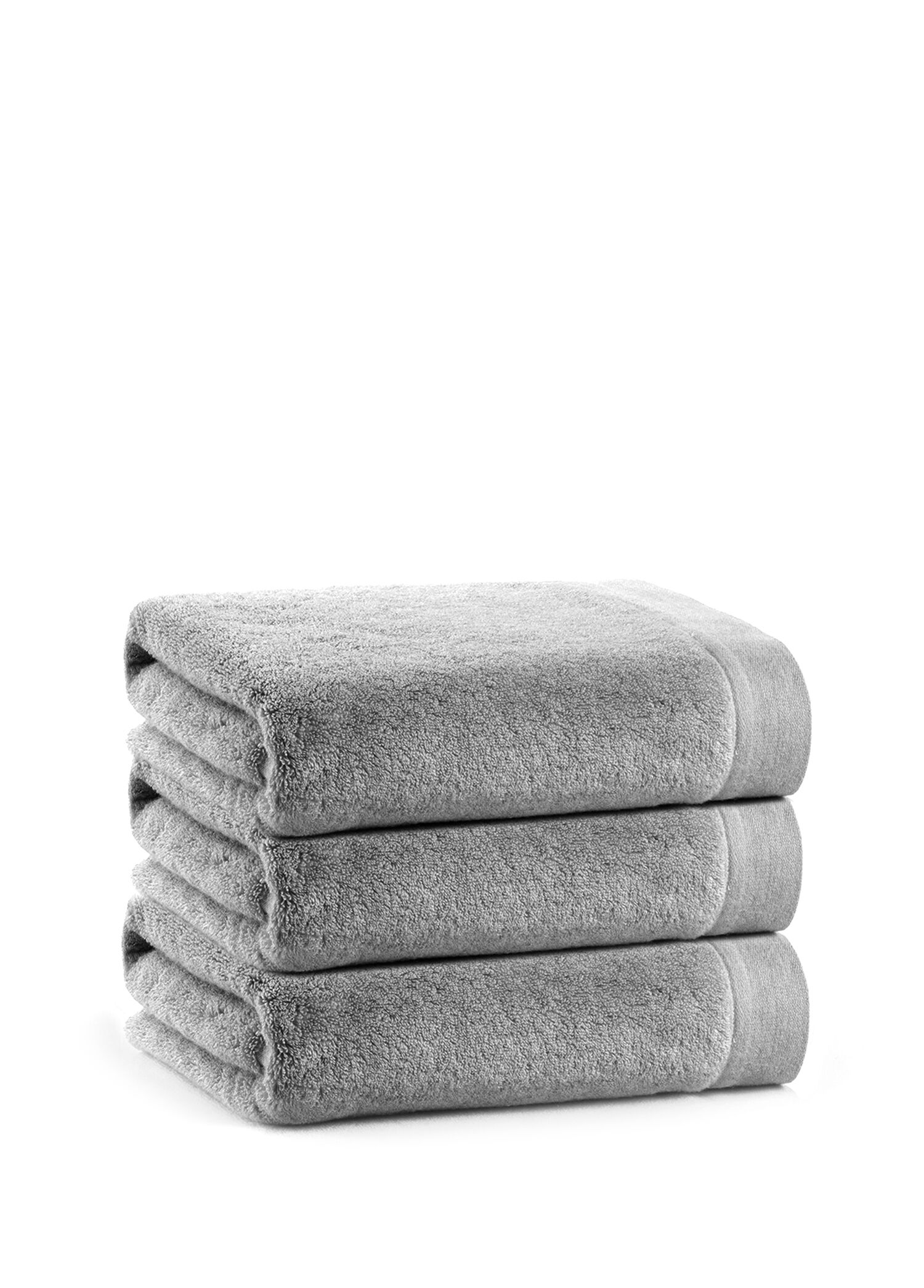 Poem Fibrotint ® Gray Pamuklu Tekli Yüz Havlusu 50 x 90 cm