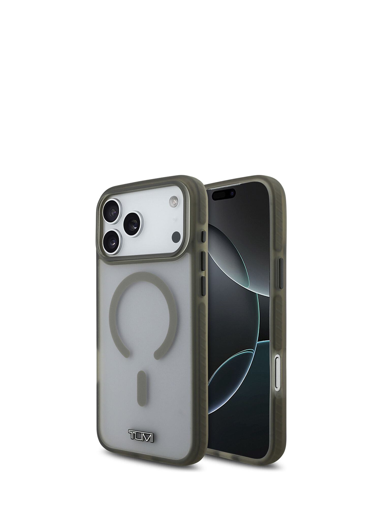 iPhone 17 Pro Max Buzlu Transparan Haki Magsafe Uyumlu Telefon Kılıfı