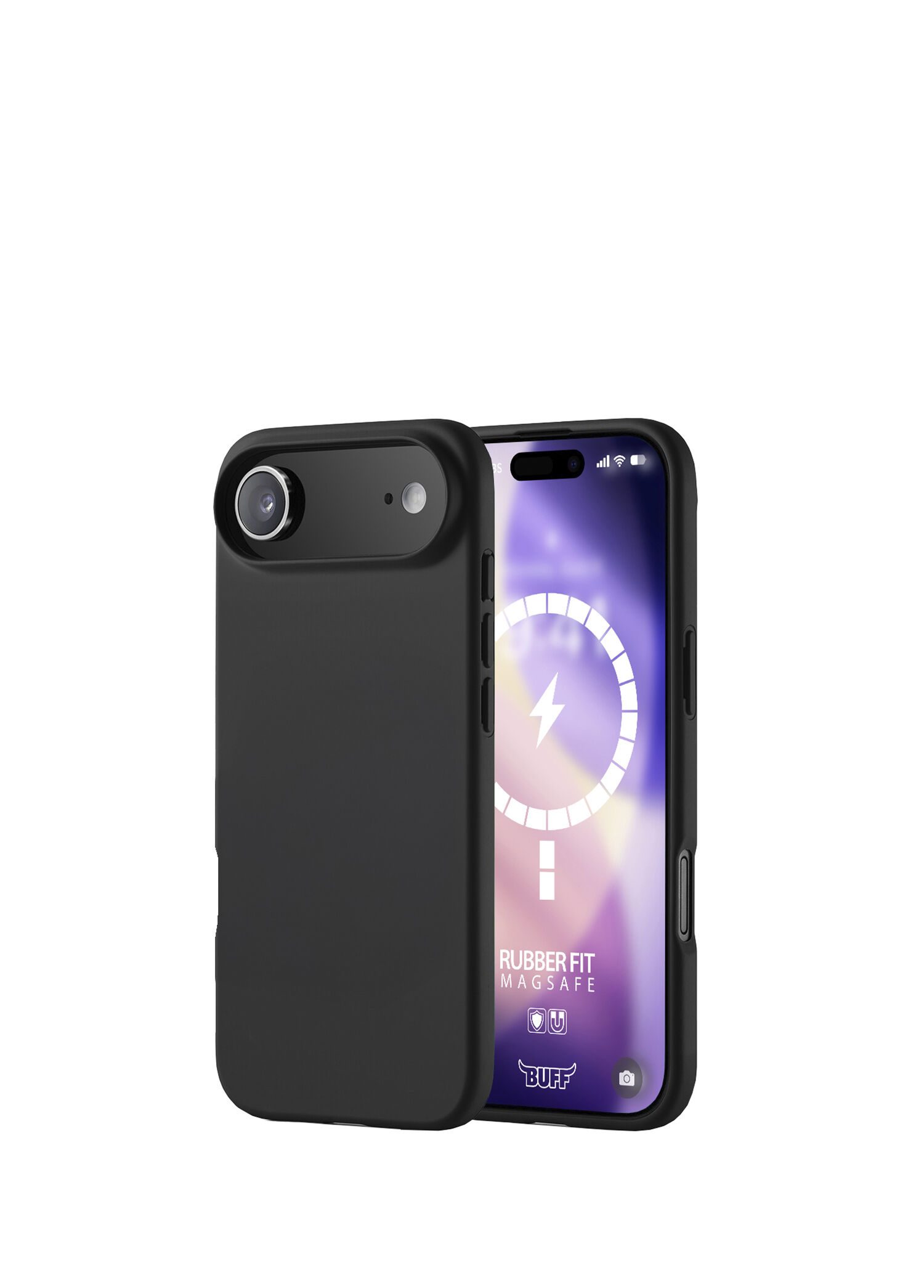 iPhone 17 Air Rubber Fit Black Silikon Magsafe Uyumlu Telefon Kılıfı