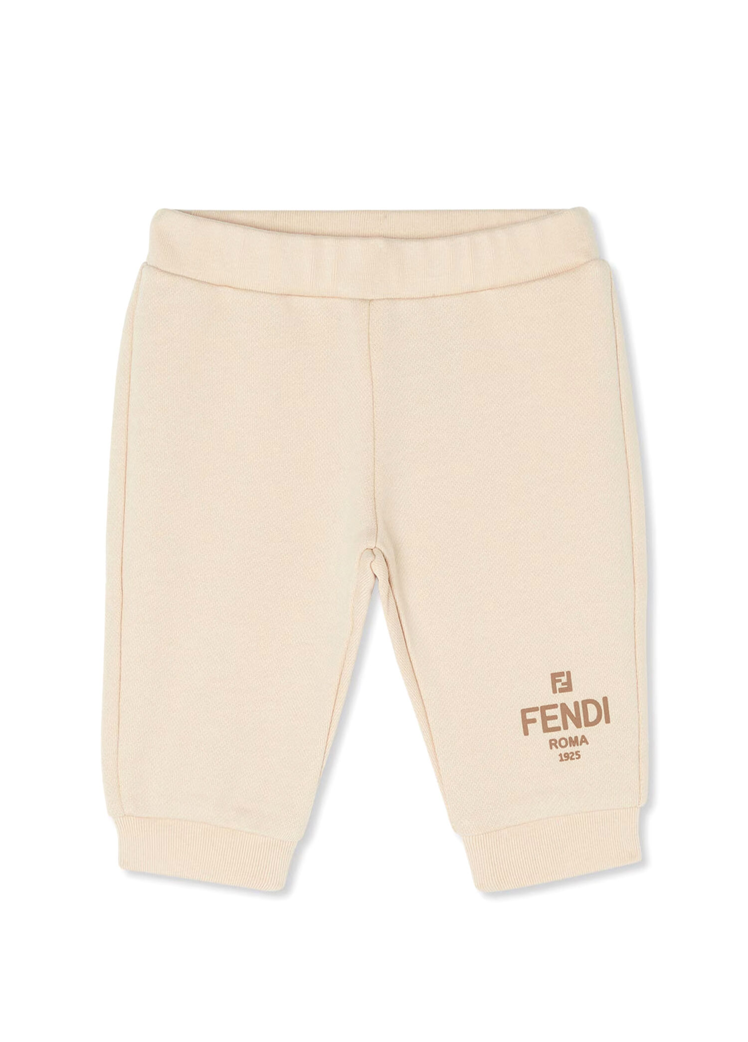 Açık Kahverengi Logolu Unisex Bebek Pantolon