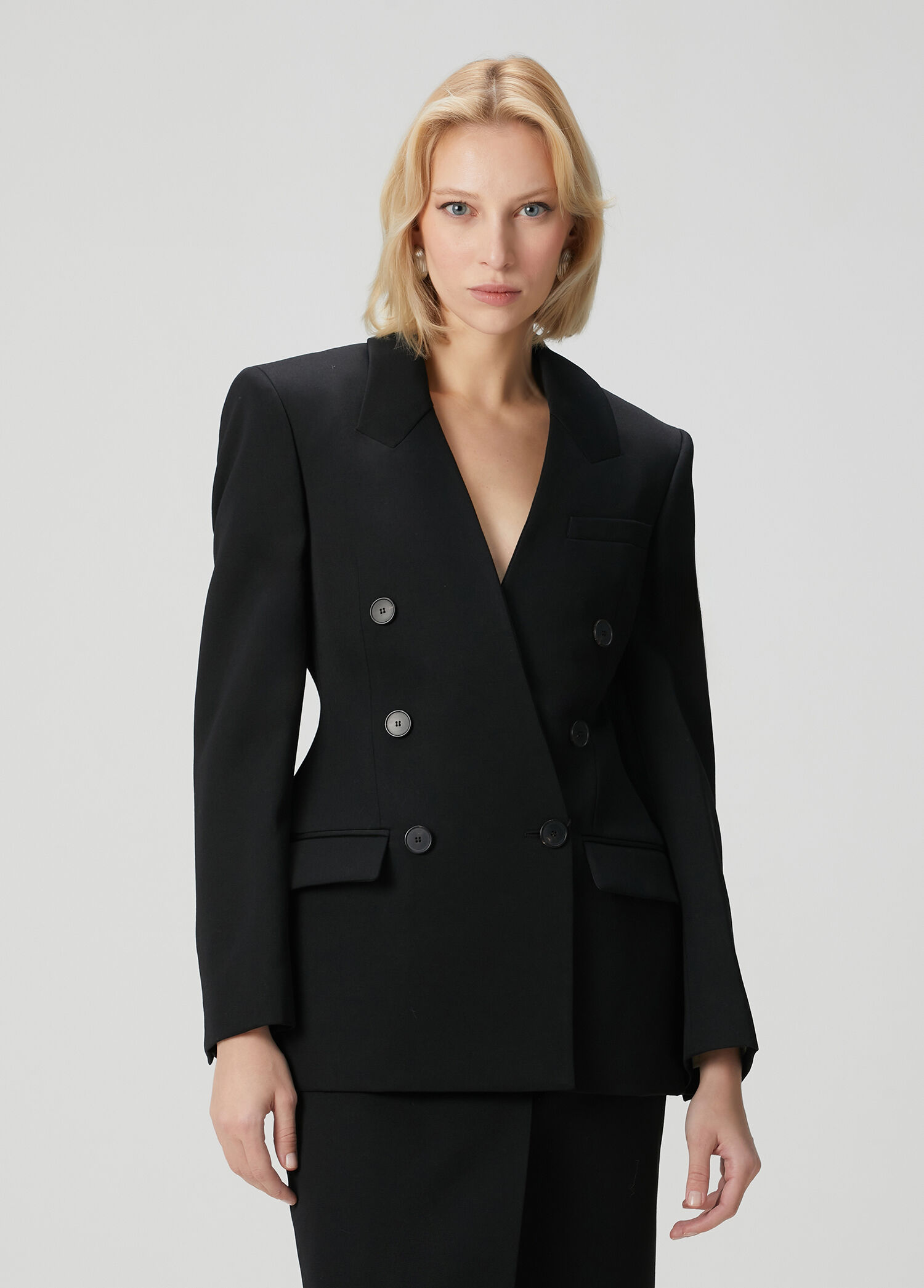 Siyah Yün Blazer