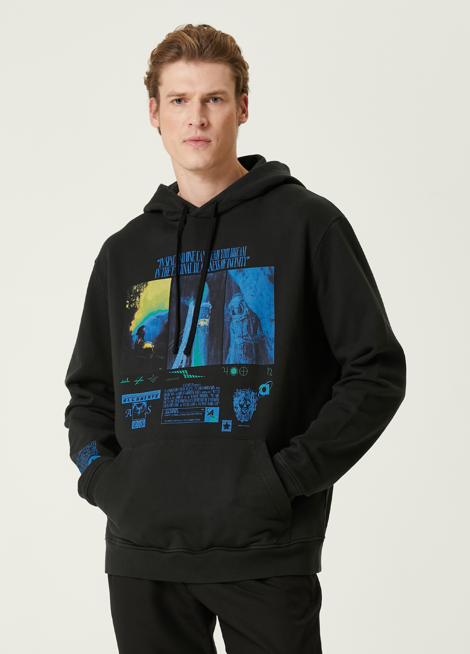 Radiance Sci-Fi Baskılı Organik Pamuk Sweatshirt