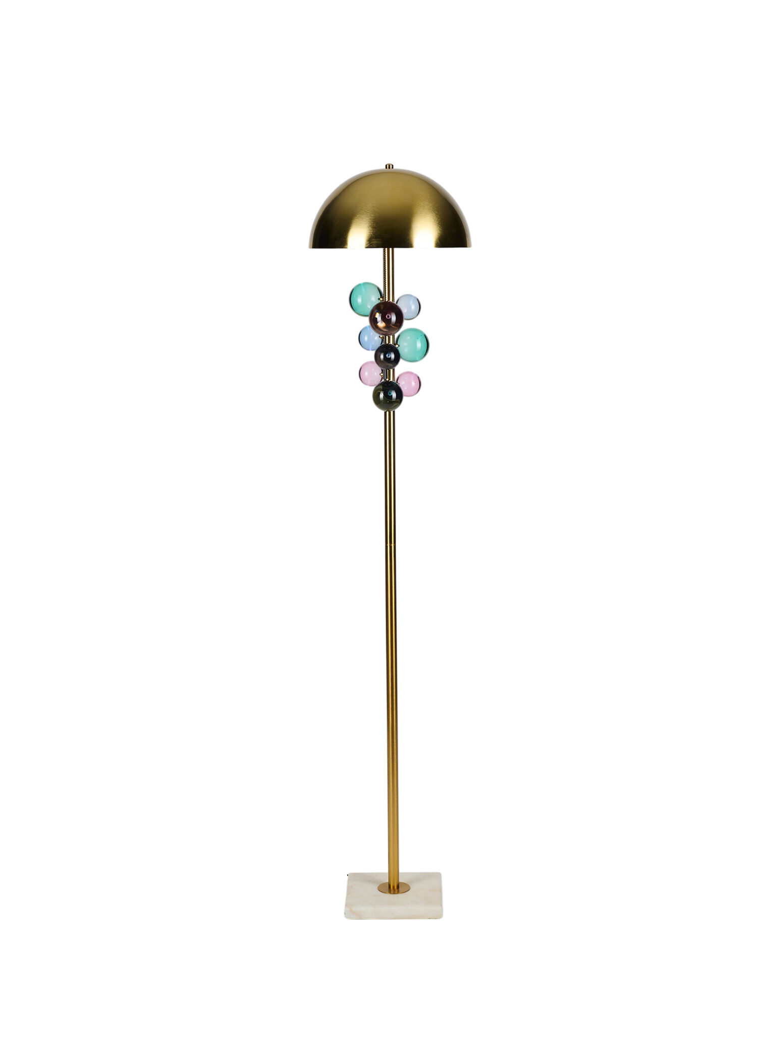 Bubble Mat Gold Soft Metal Gövdeli Lambader