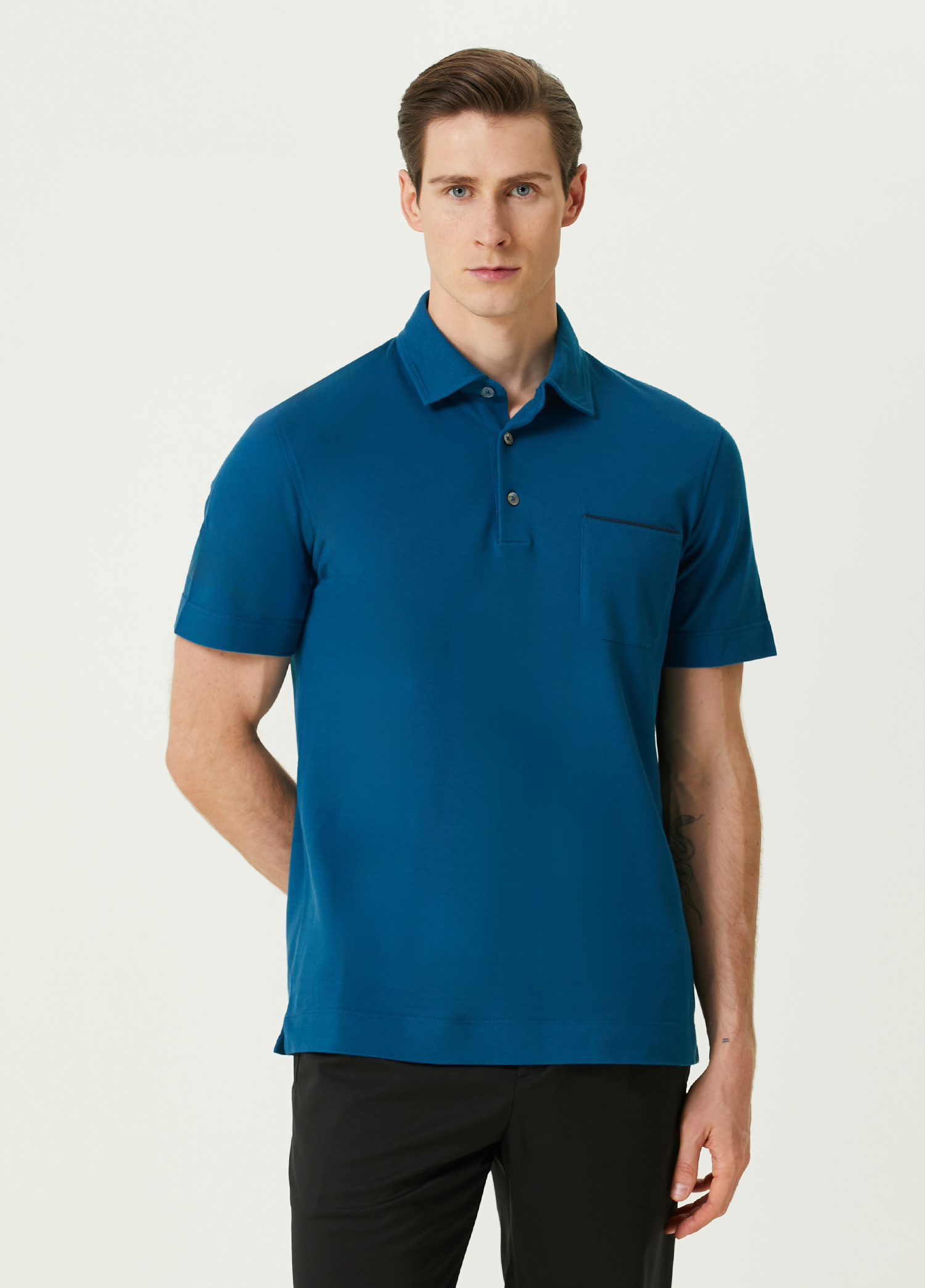 Mavi Polo Yaka T-shirt