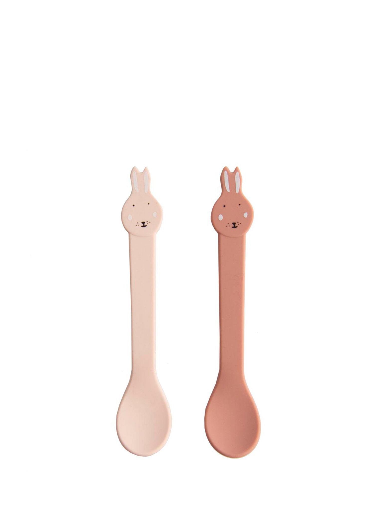 Mrs. Rabbit Pembe Silikon 2'li Çocuk Kaşık Seti