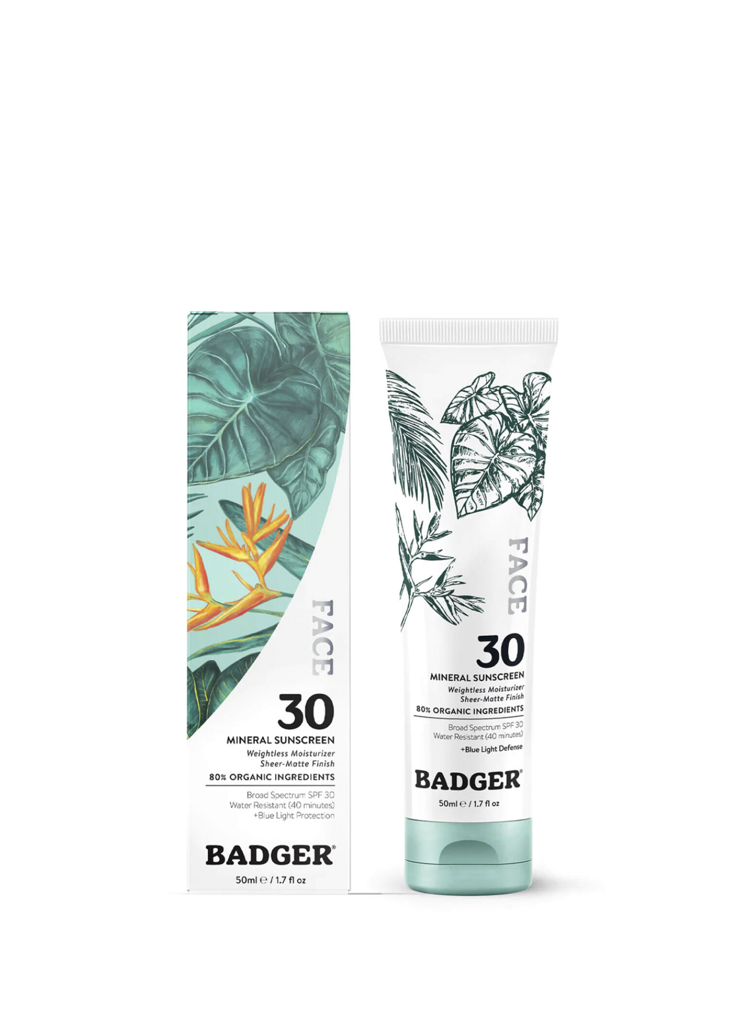 Organik SPF30 Mavi Işık Korumalı Mineral Filtreli Yüz Güneş Kremi 50 ml