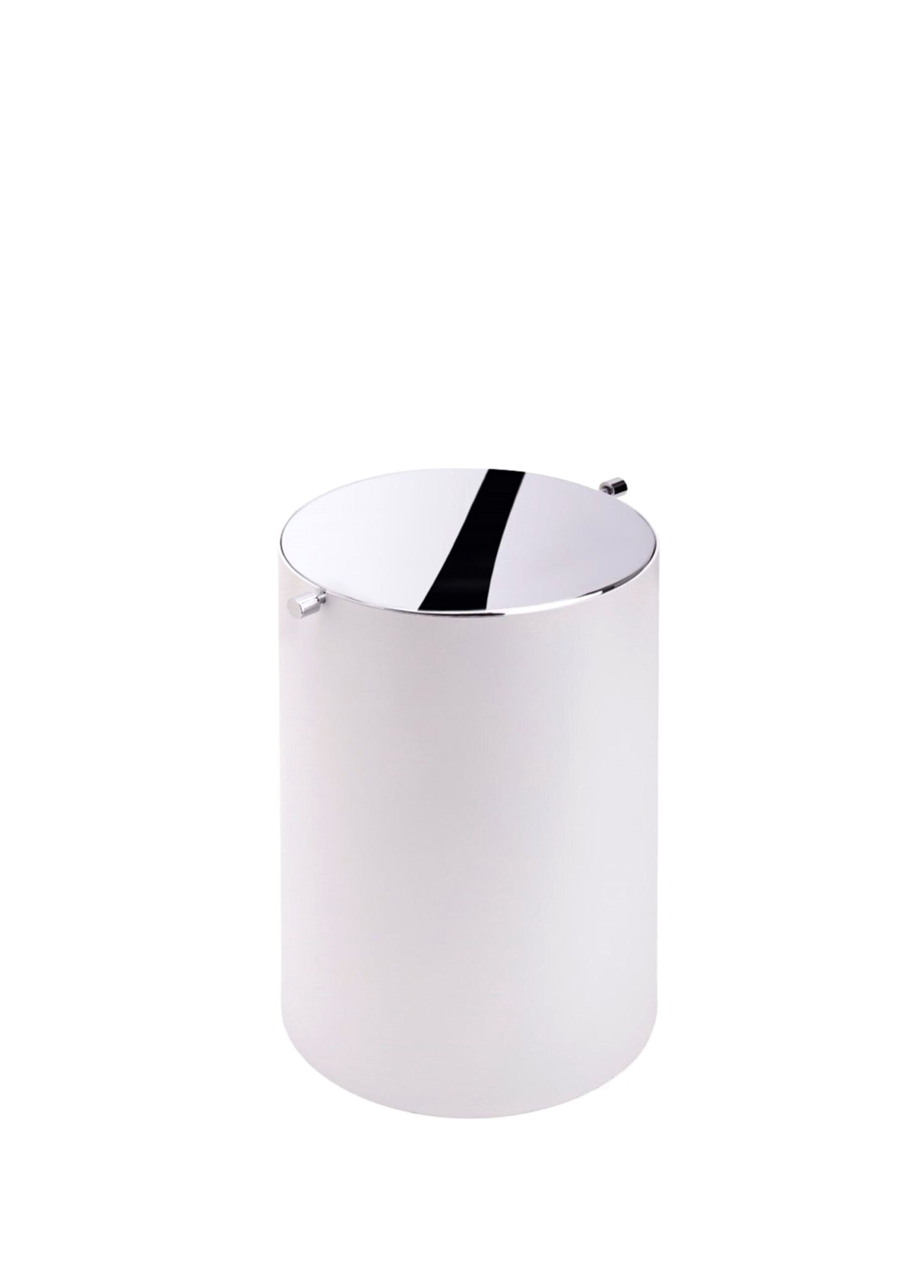 Beyaz Krom Banyo Çöp Kovası 3Lt