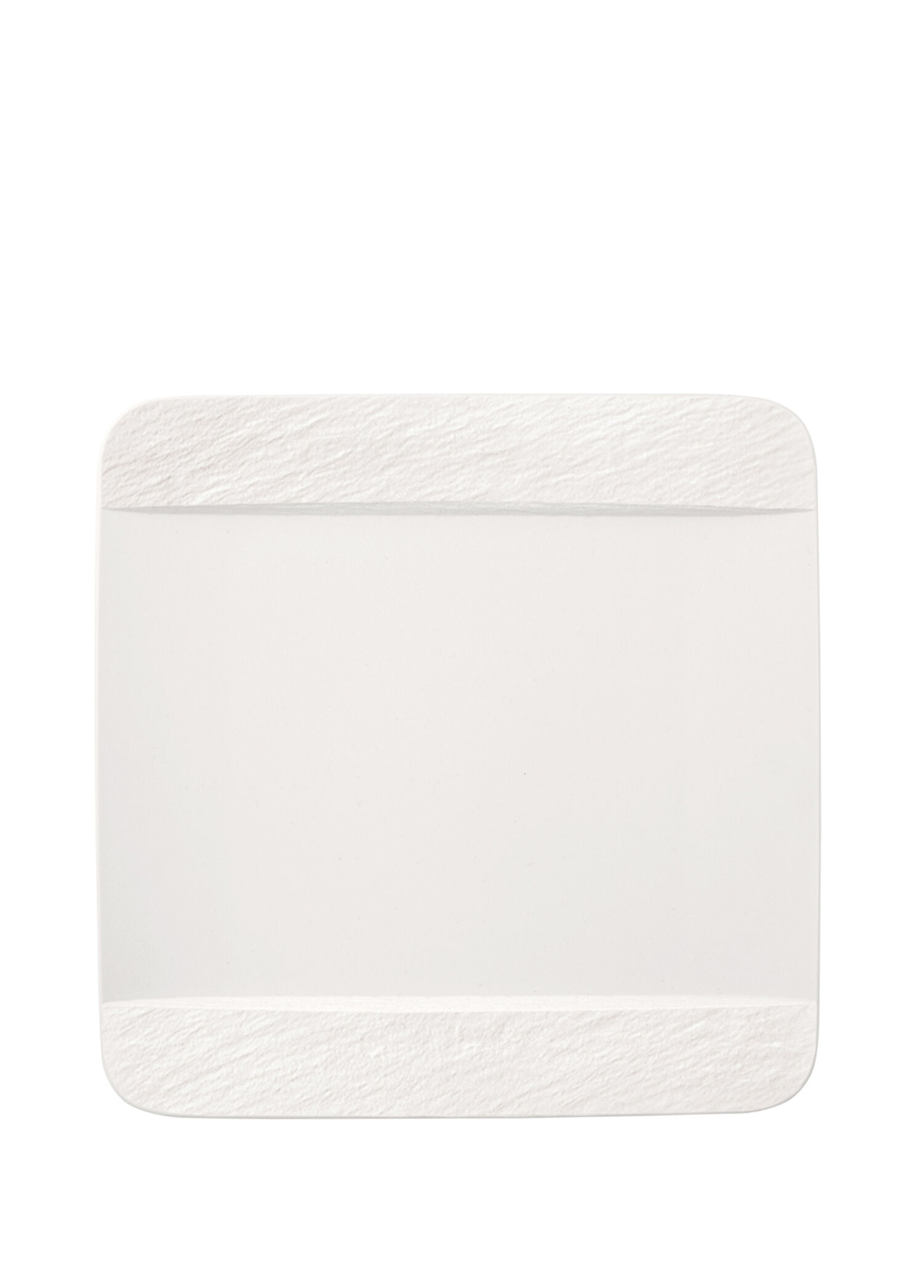 Manufacture Rock Blanc Beyaz Porselen Kare Servis Tabağı 28 cm